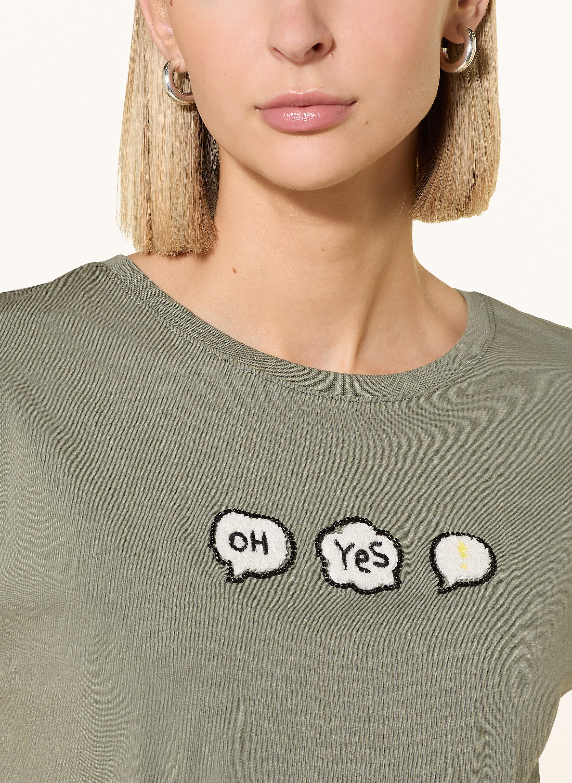 Thumbnail - Cartoon T-Shirt Mit Schmucksteinen gruen