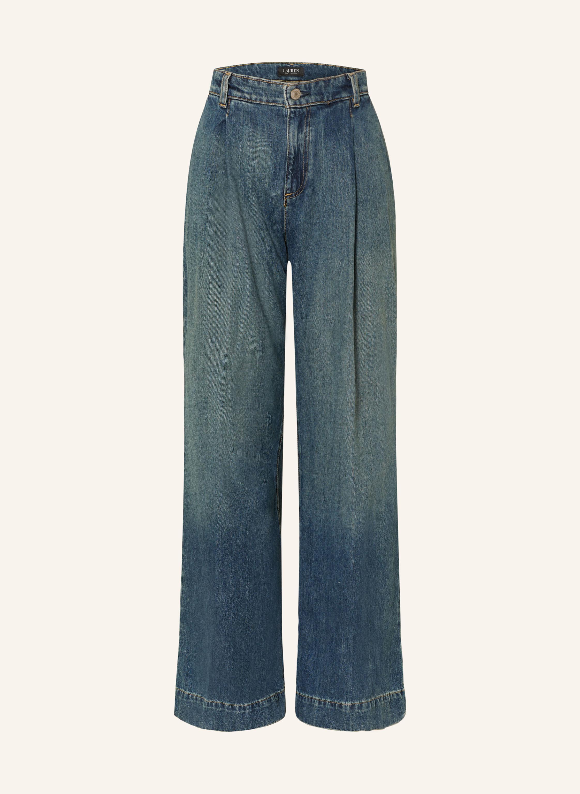 LAUREN RALPH LAUREN Wide Leg Jeans in 001 haze wash