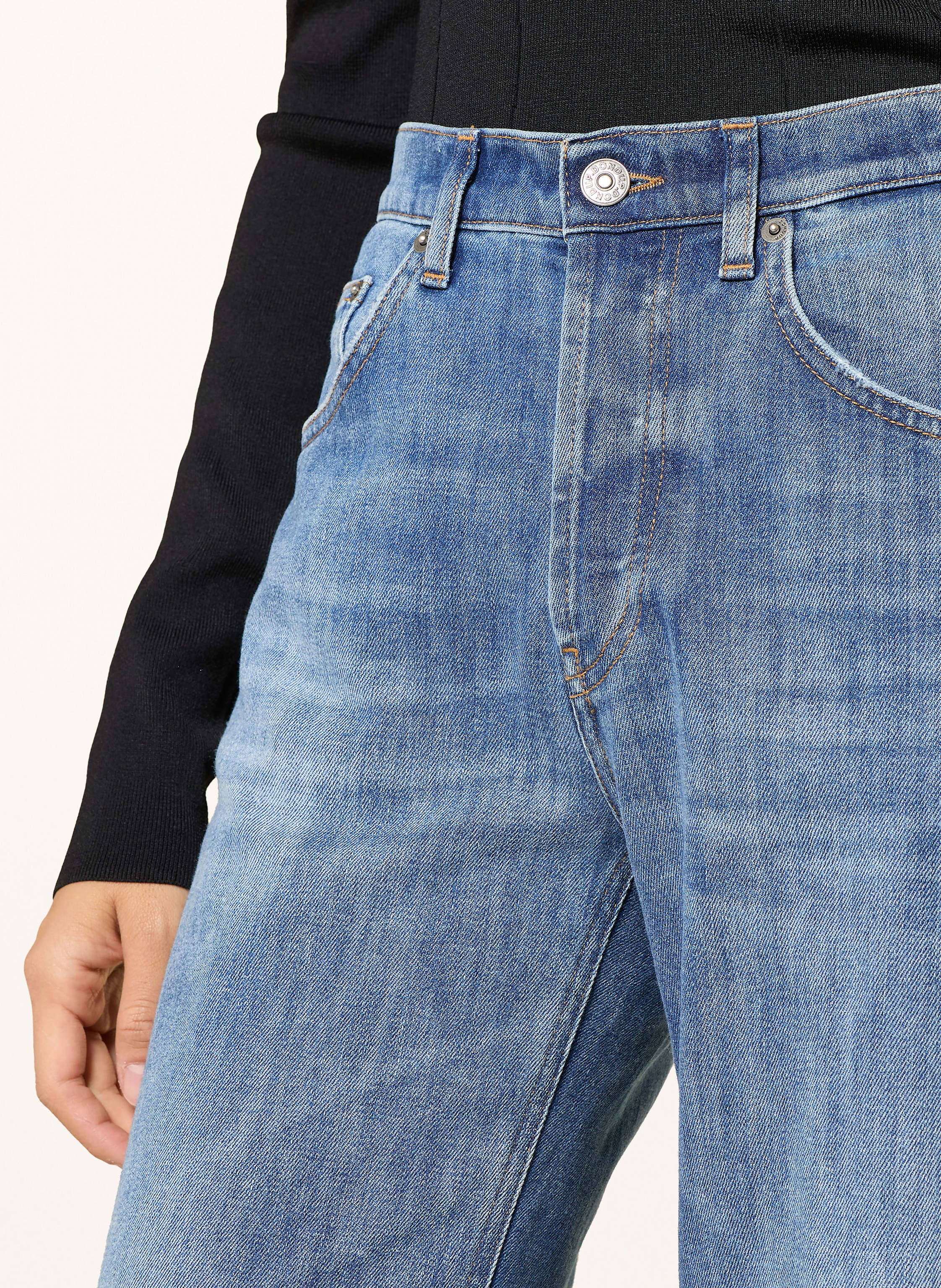 Thumbnail - Dondup Wide Leg Jeans Jacklyn blau