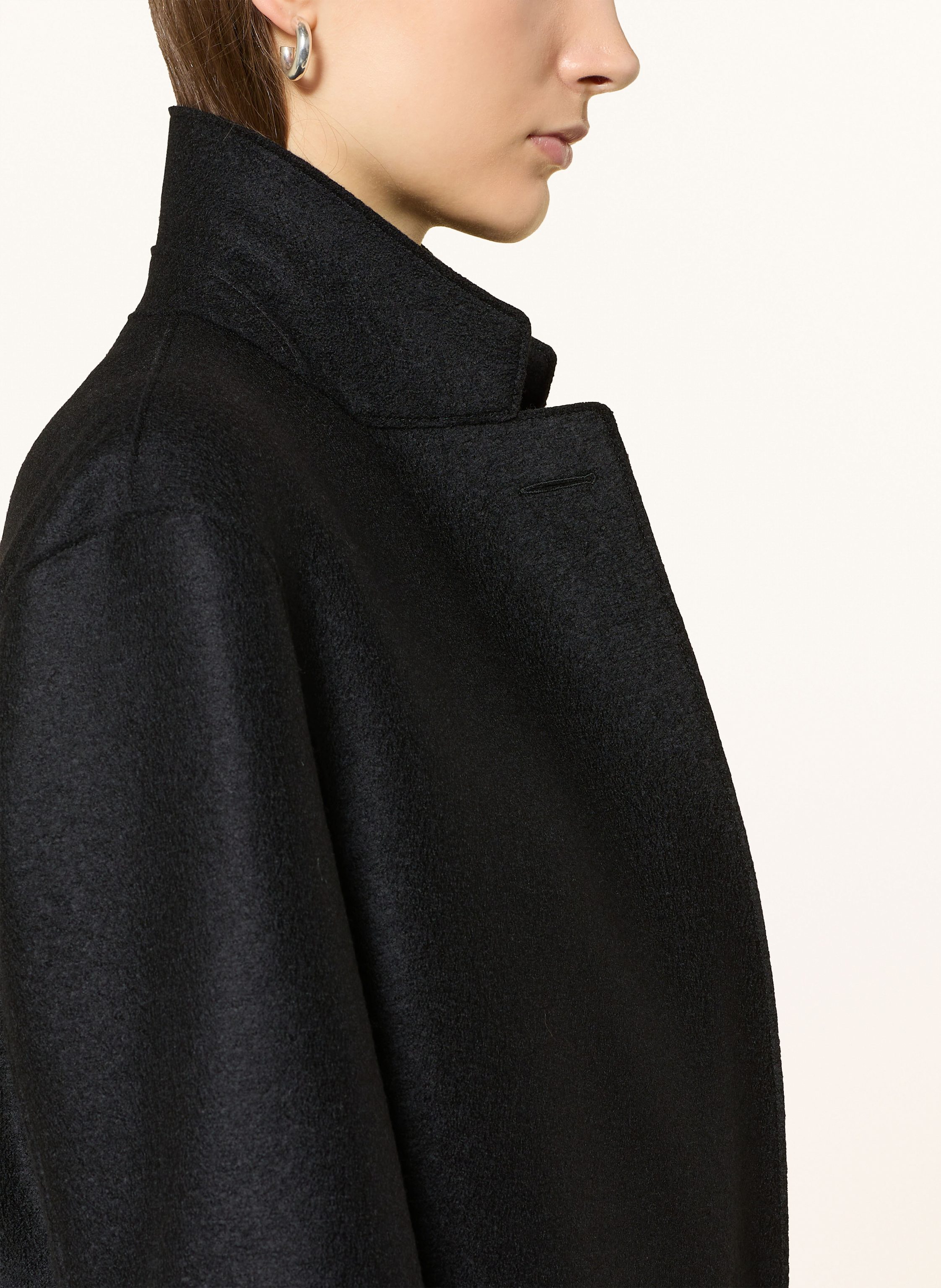 Thumbnail - Harris Wharf London Wollmantel schwarz