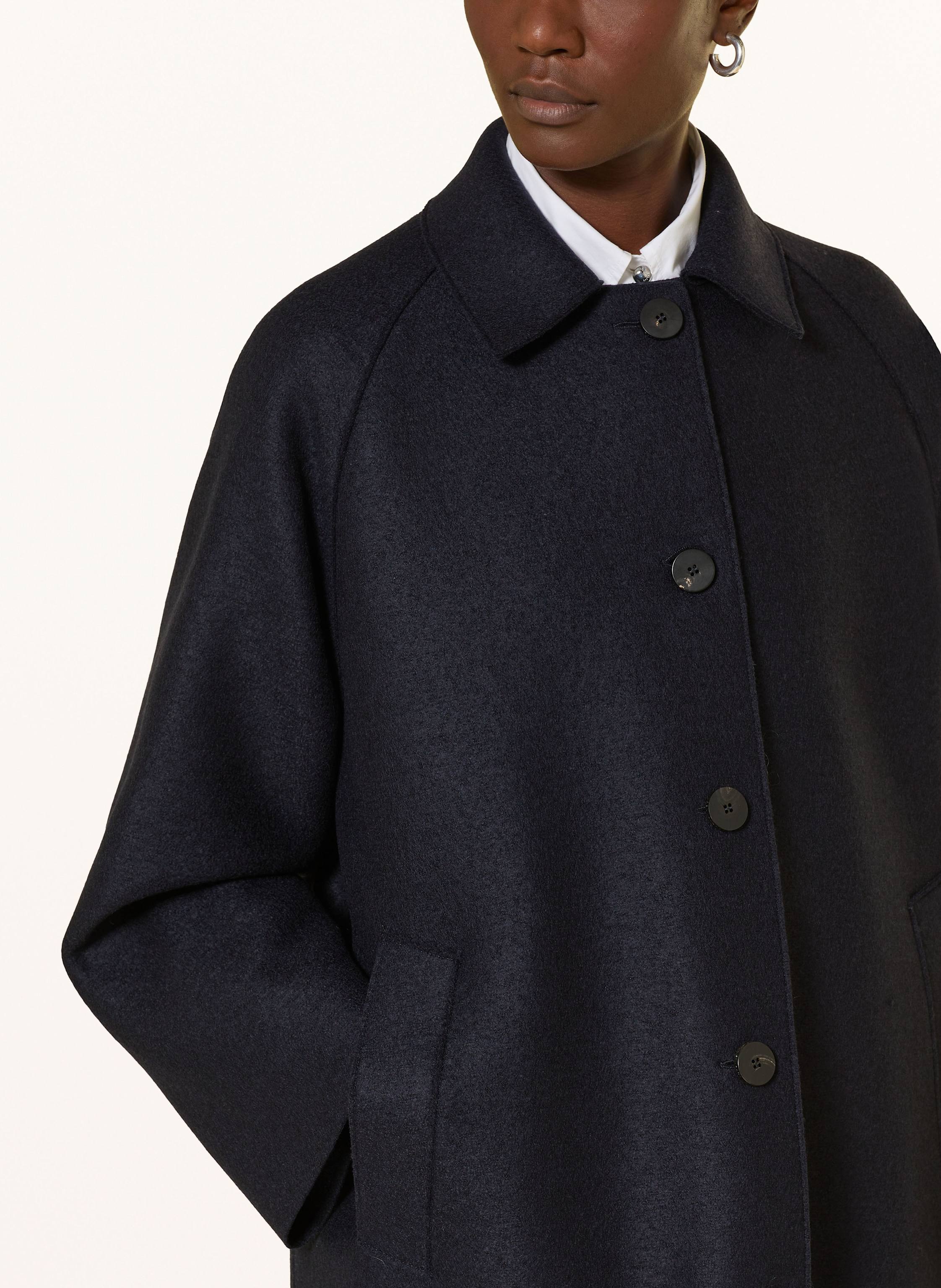 Thumbnail - Harris Wharf London Wollmantel blau