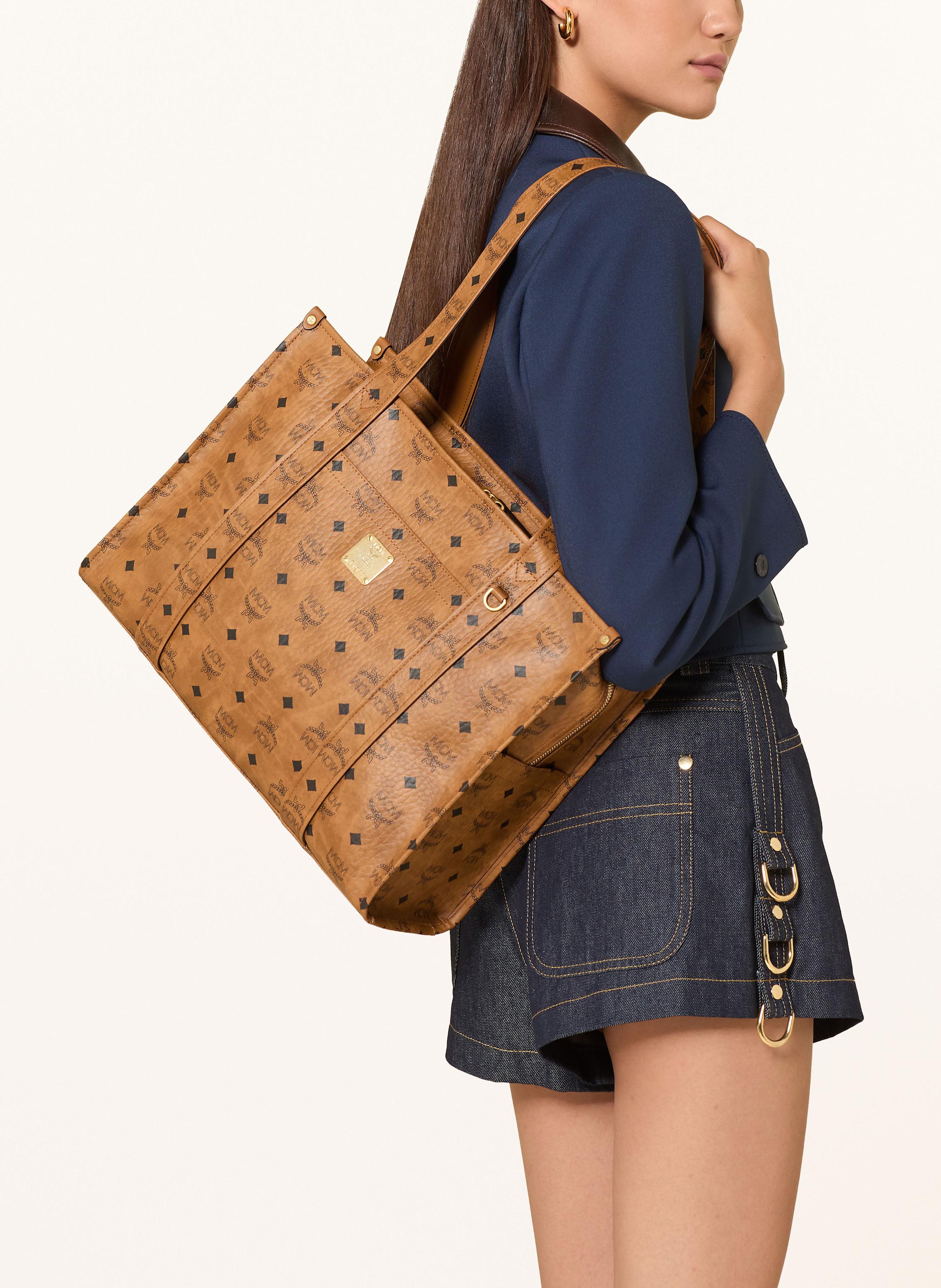 Thumbnail - Mcm Shopper Aren Visetos braun