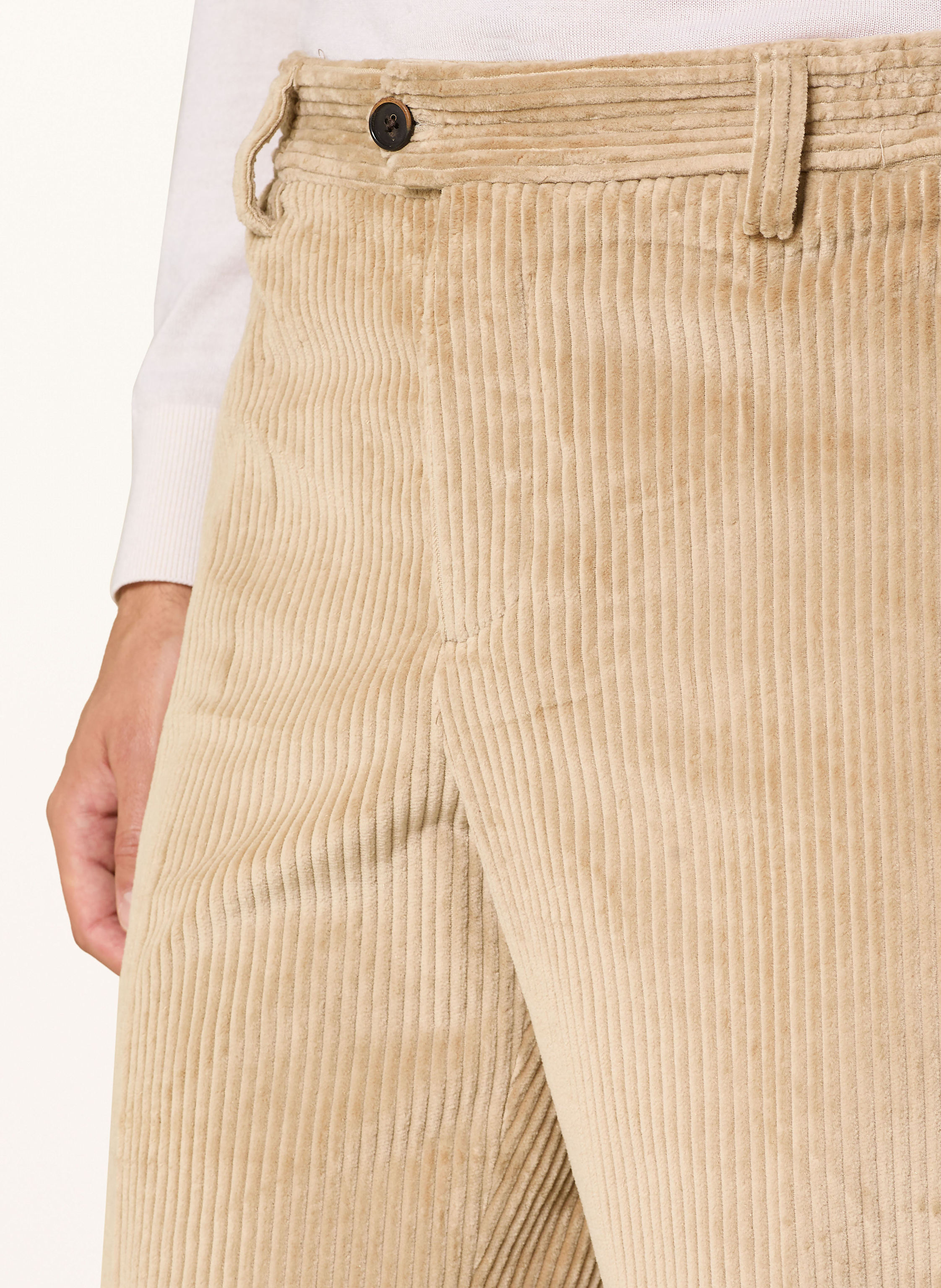 Thumbnail - Profuomo Cordhose Loose Fit beige