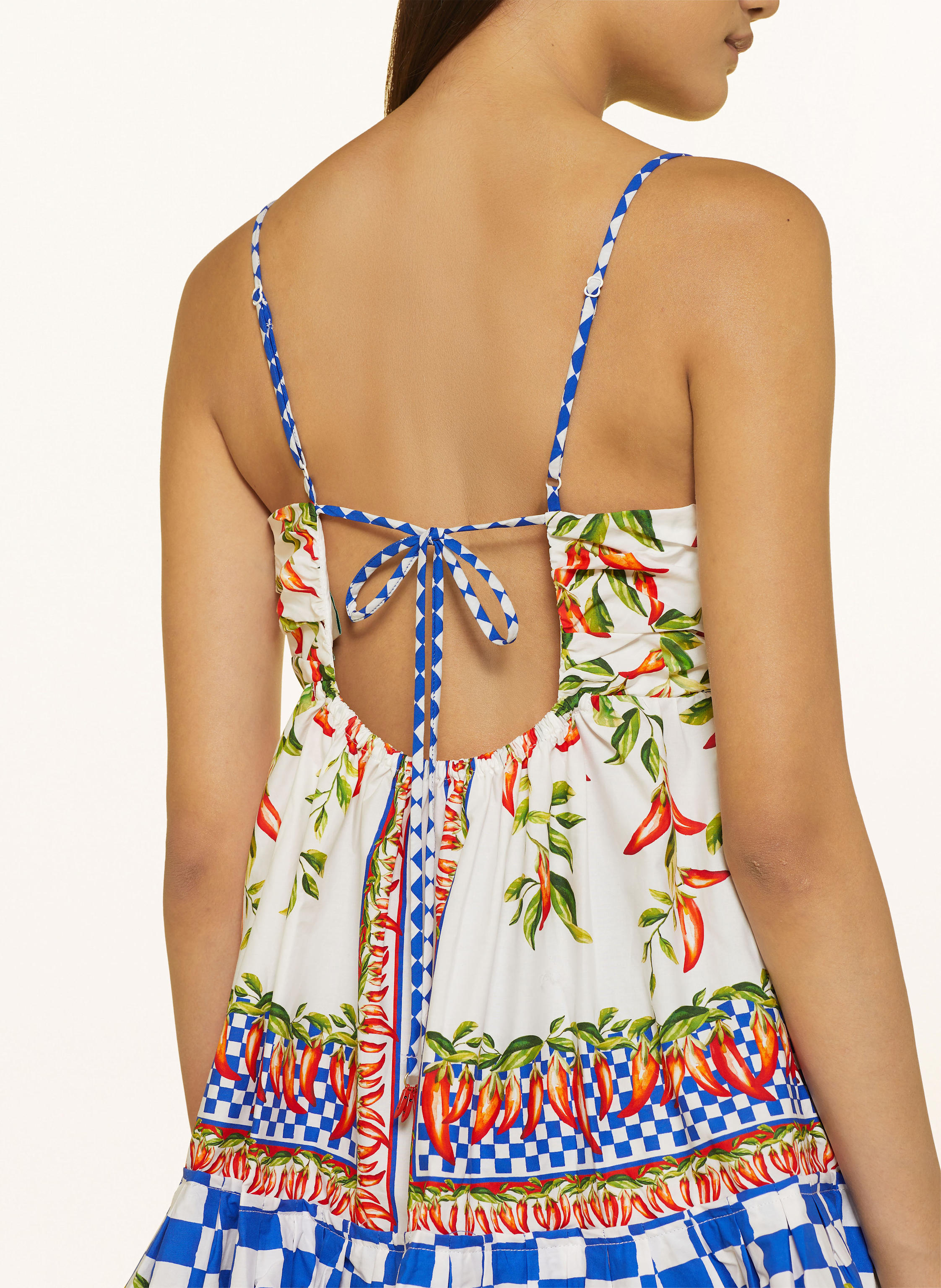 Thumbnail - Farm Rio Kleid Picnic Peppers weiss