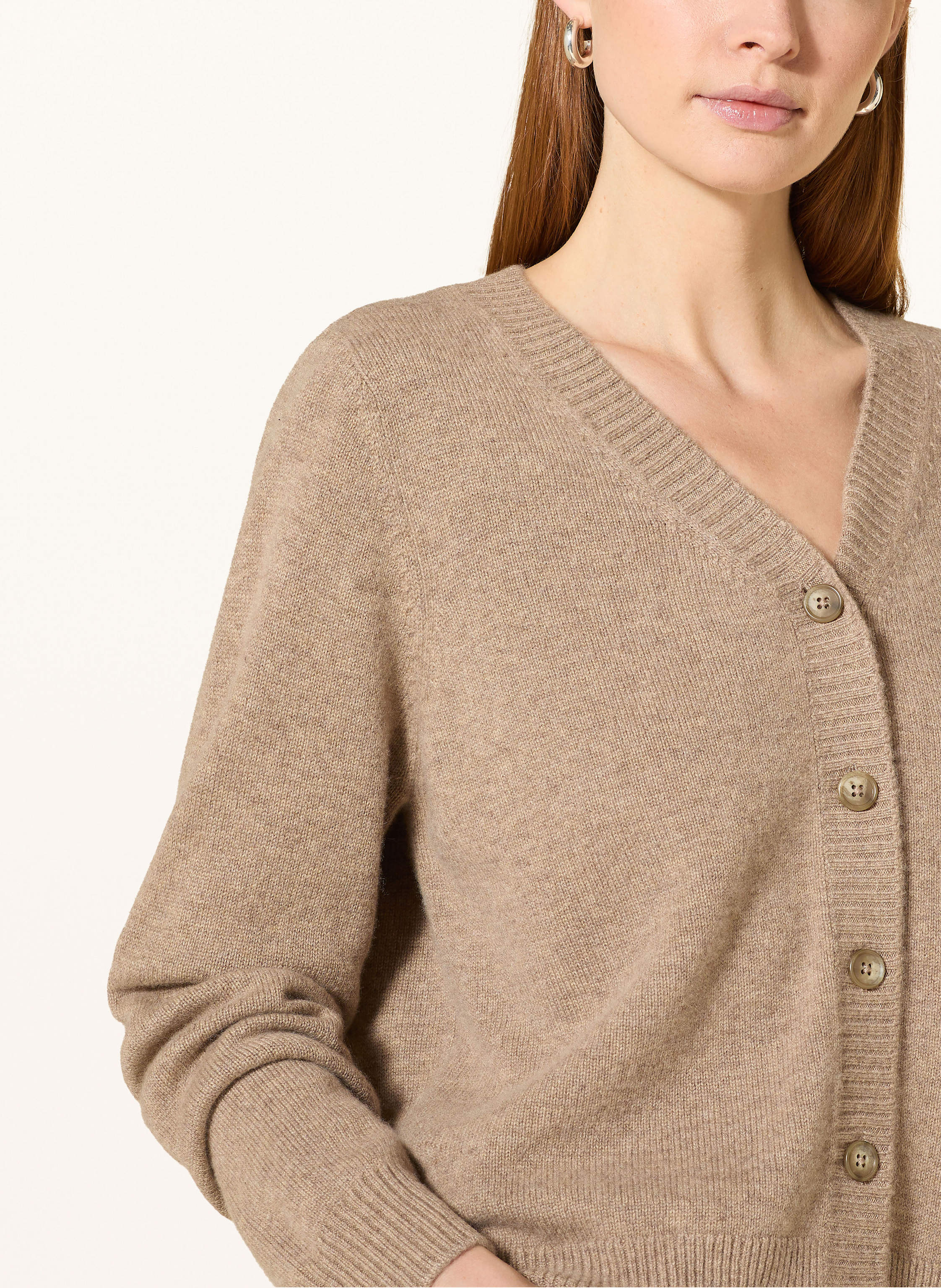 Thumbnail - Repeat Strickjacke Aus Cashmere beige