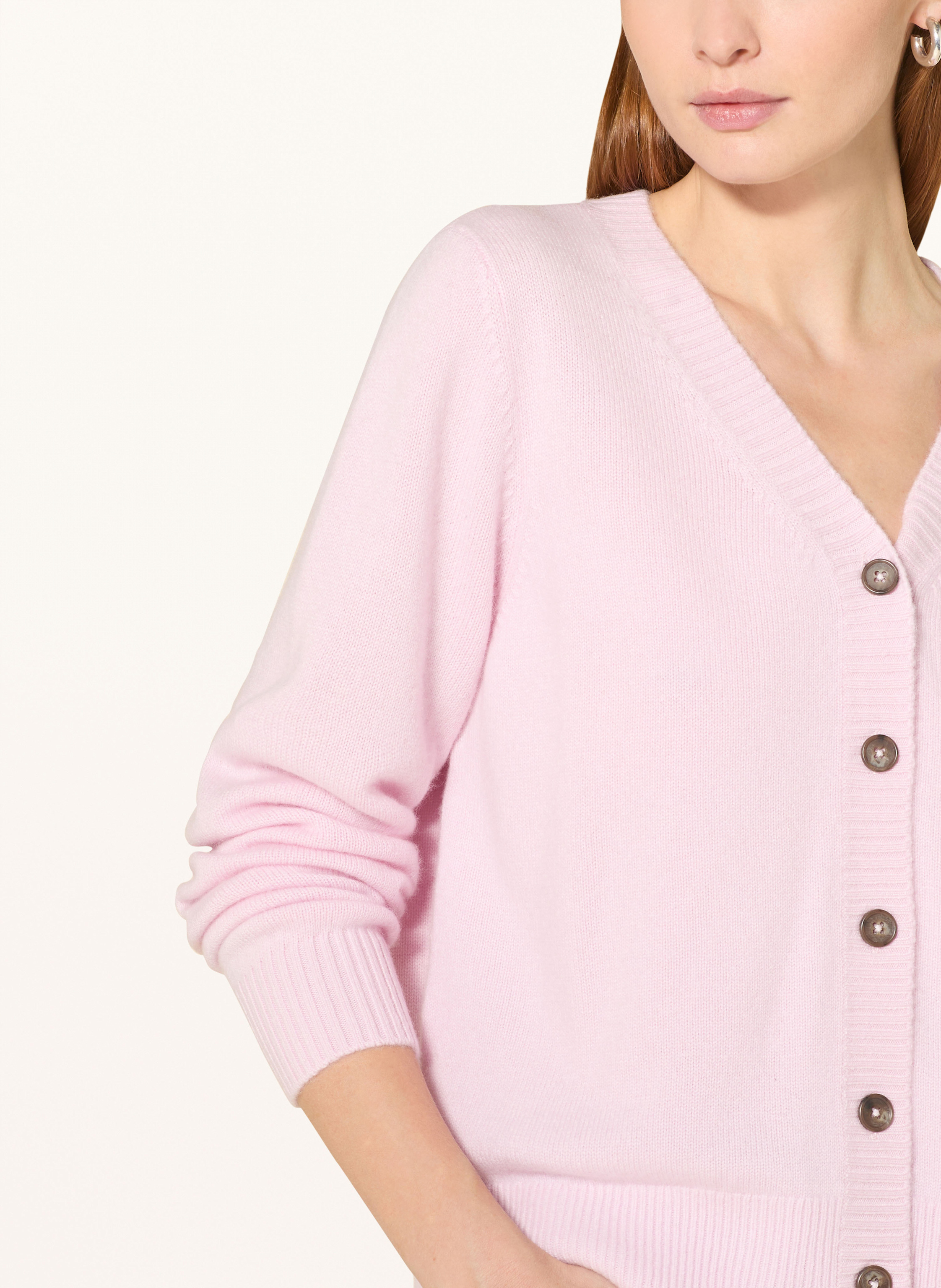 Thumbnail - Repeat Strickjacke Aus Cashmere rosa