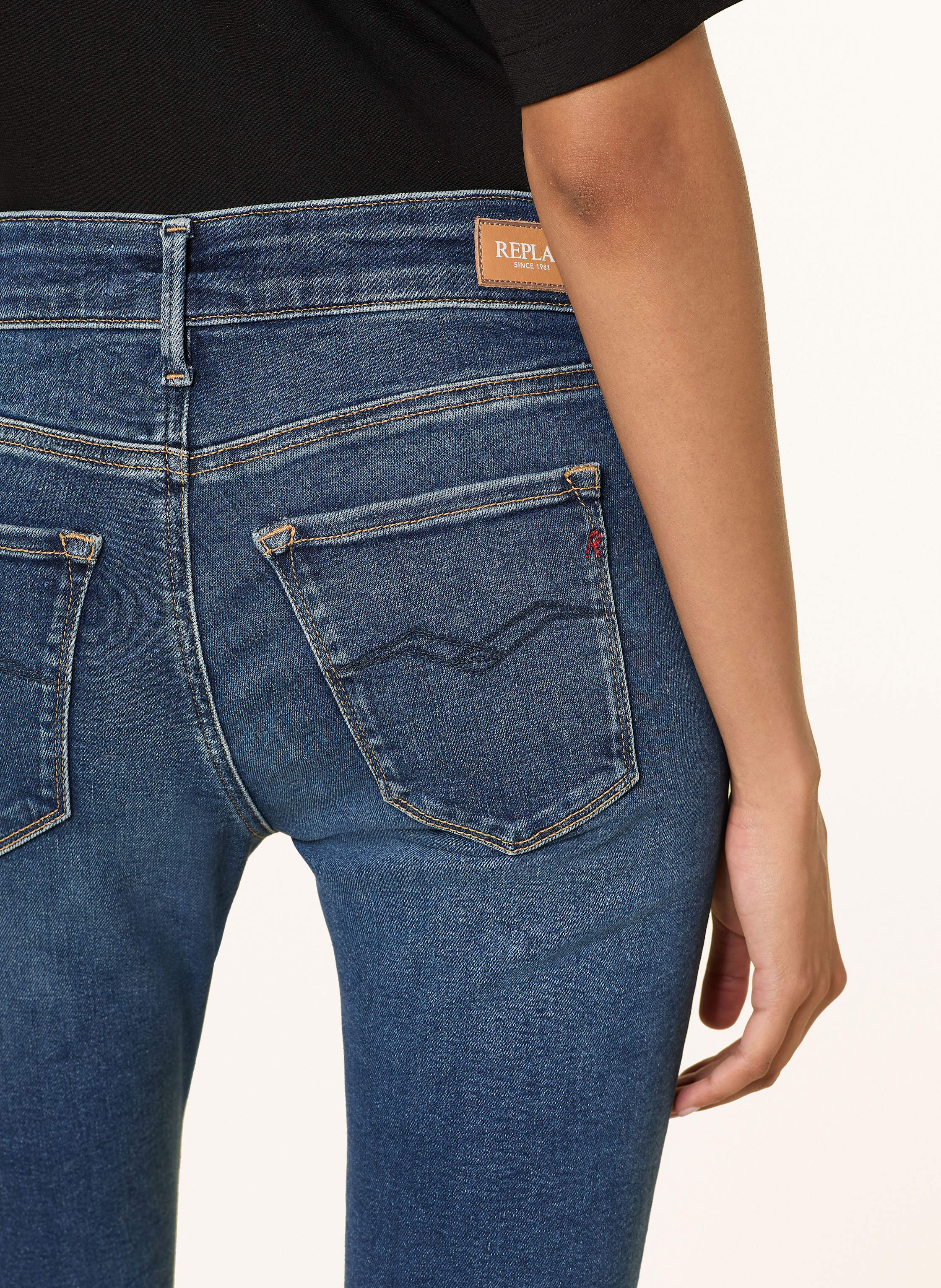 Thumbnail - Replay Skinny Jeans New Luz blau