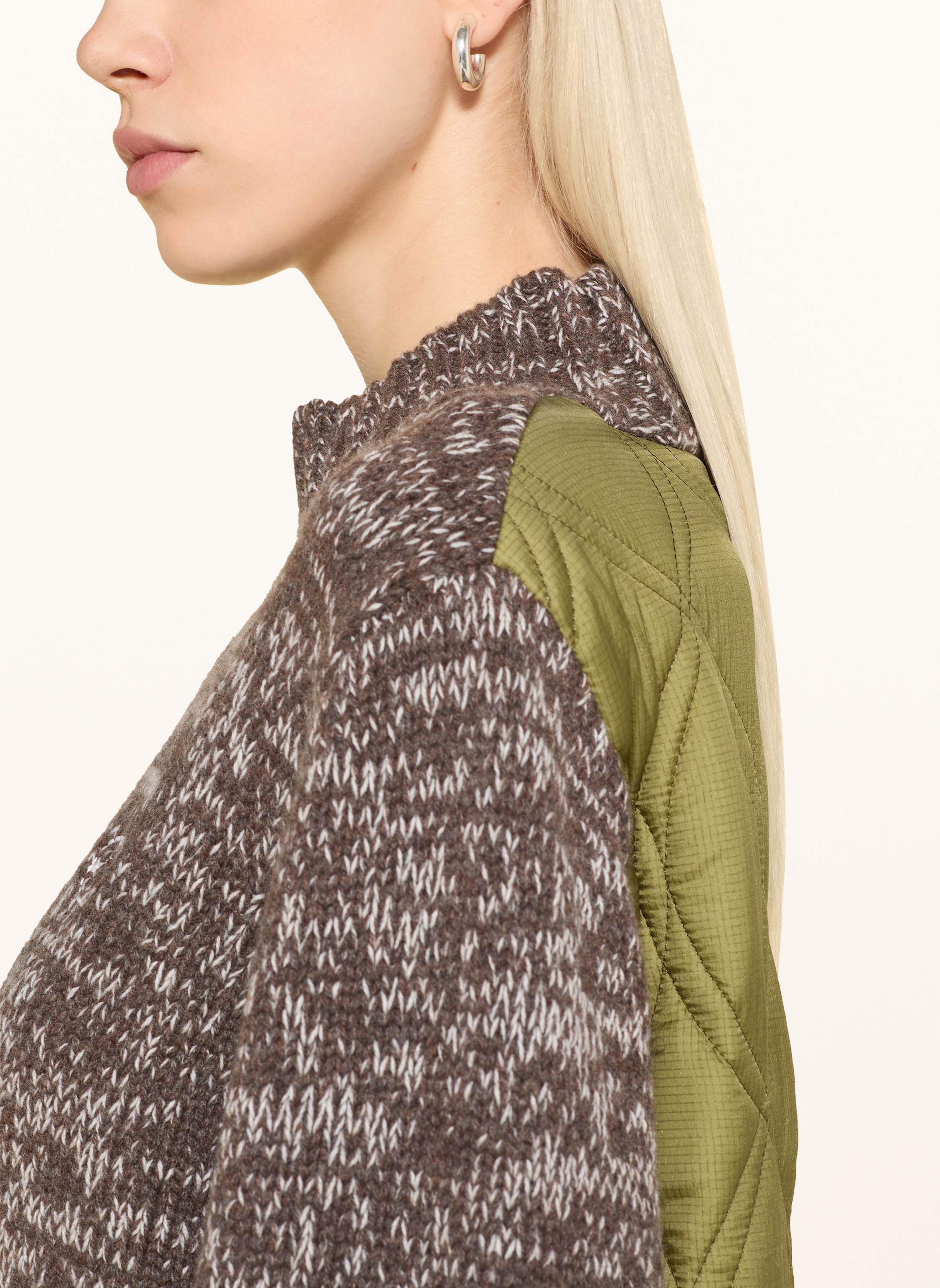 Thumbnail - Heyanno Pullover Mmhgrace Im Materialmix braun