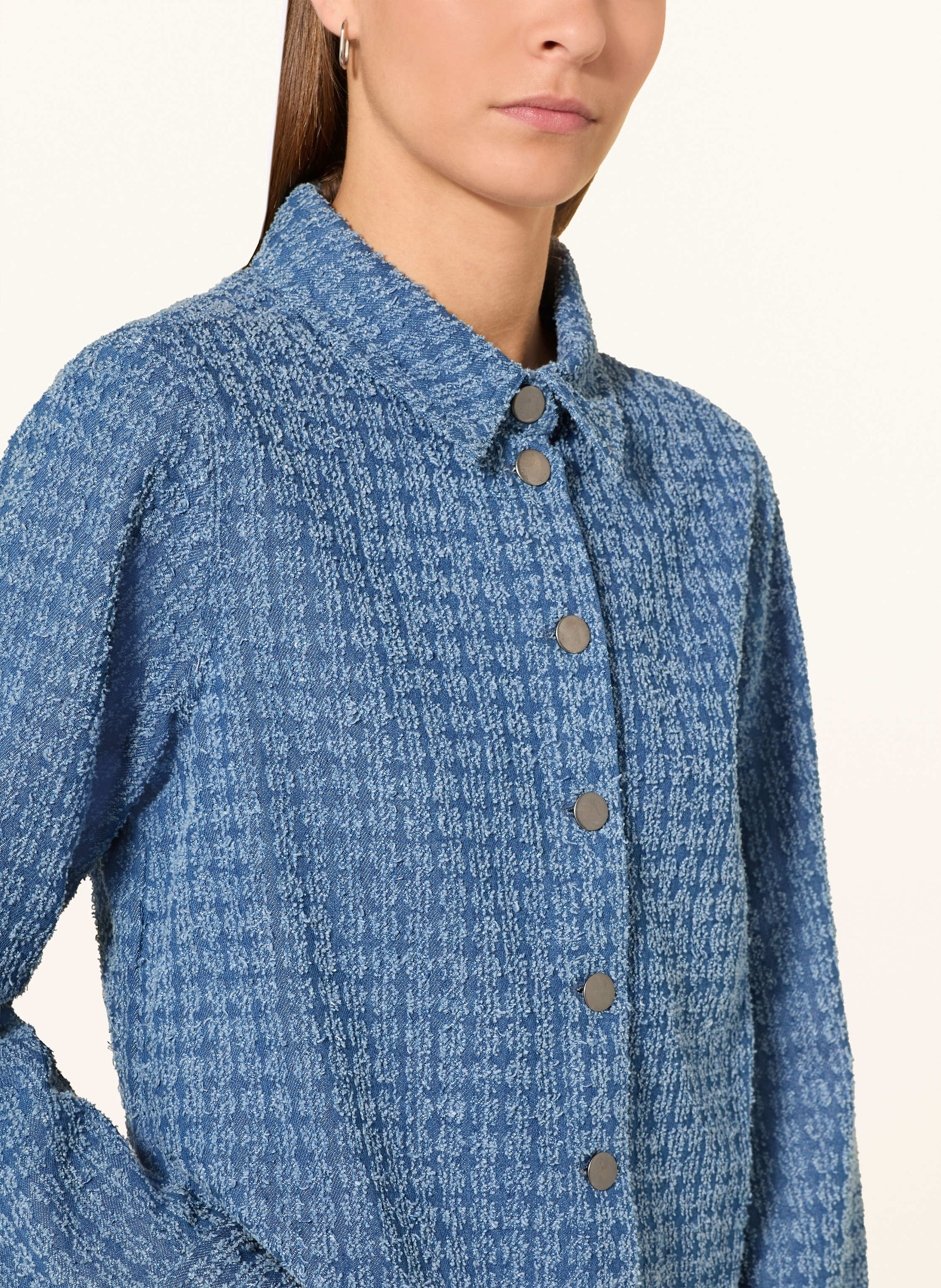 Thumbnail - Msch Copenhagen Overshirt Mschibo blau