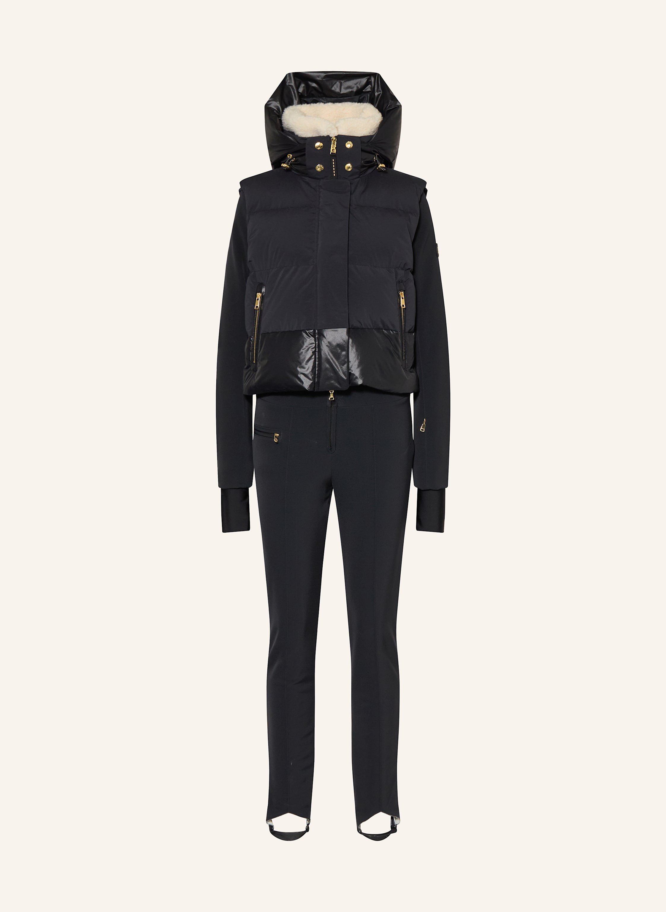 Bogner Set: Daunen-Skiweste Und Ski-Overall Ulla-D schwarz