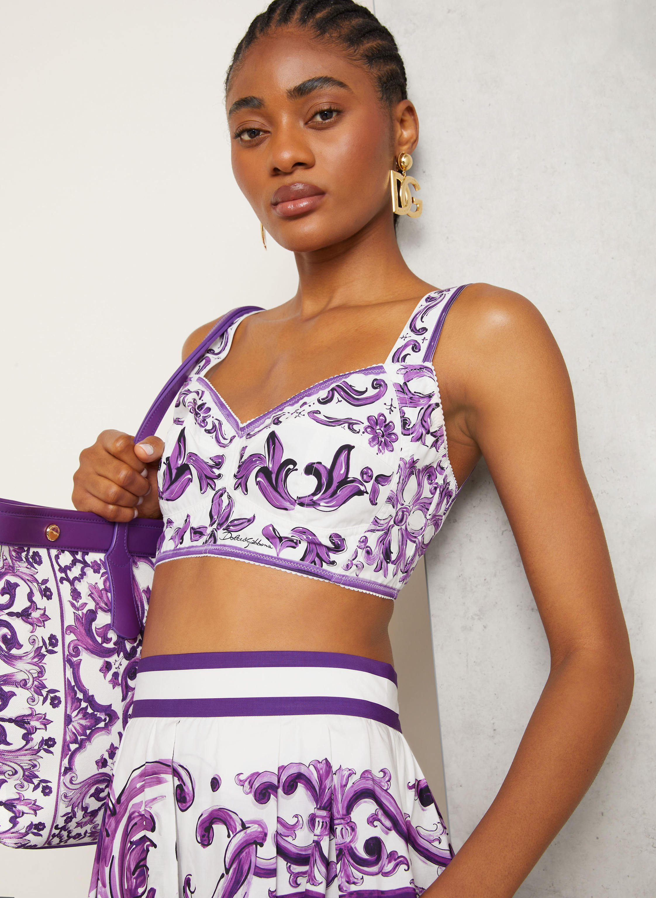 Thumbnail - Dolce & Gabbana Cropped-Top lila