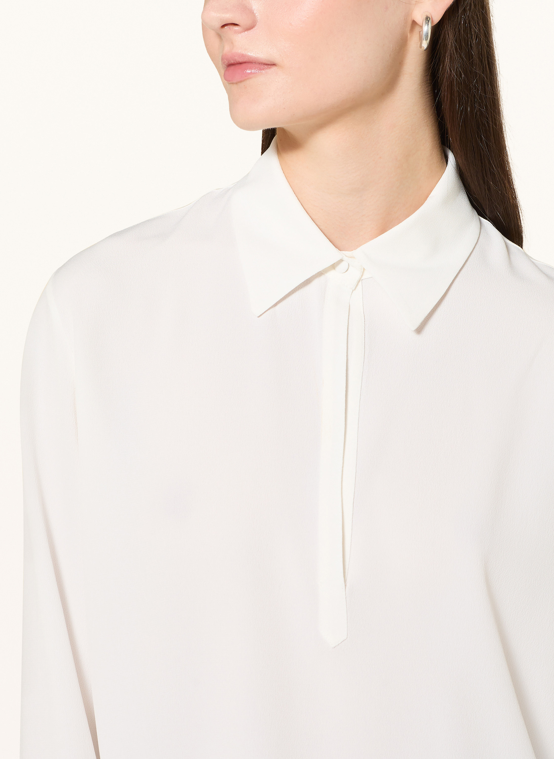 Thumbnail - Antonelli Firenze Blusenshirt Amaretto Mit Seide weiss