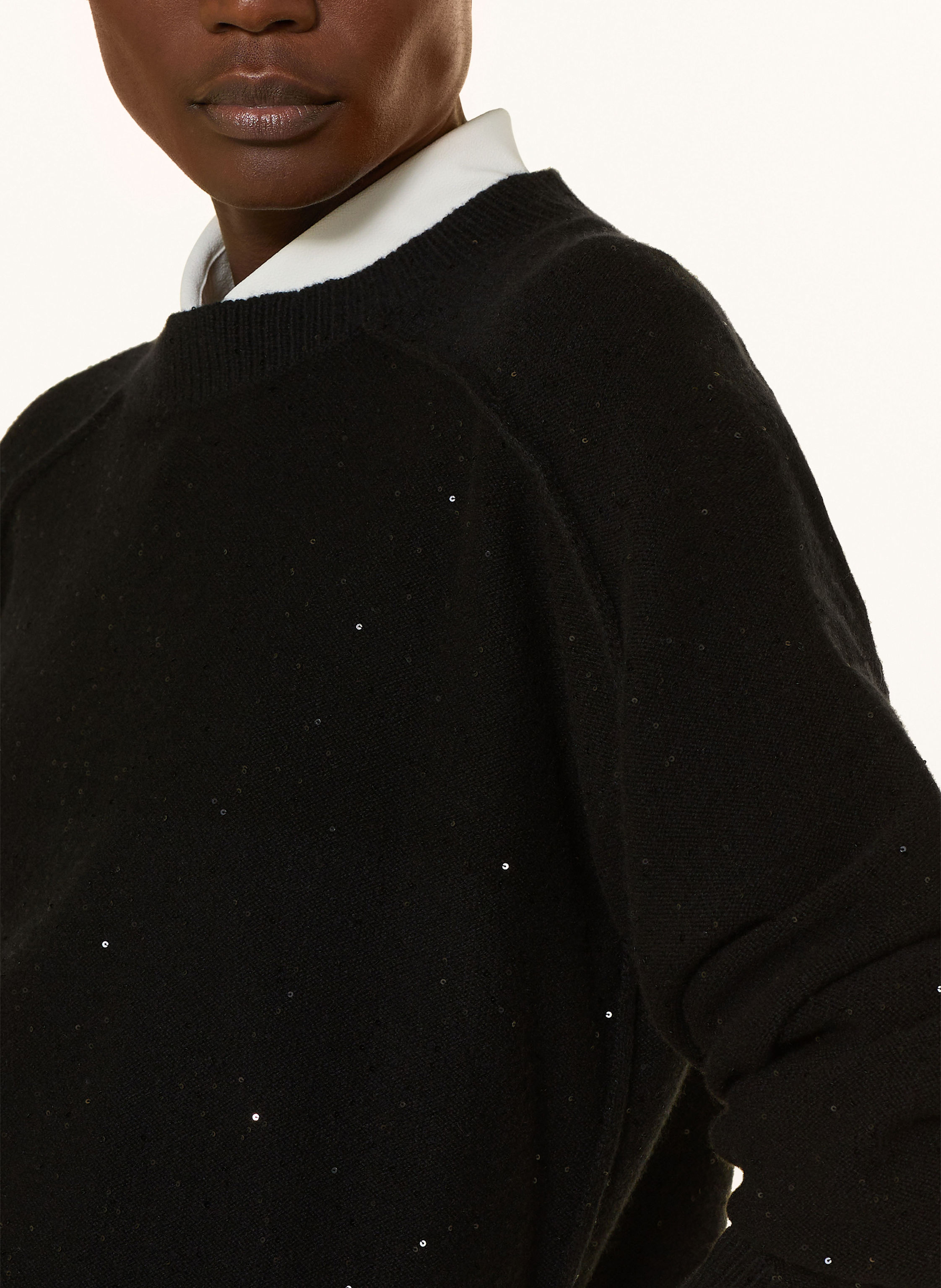 Thumbnail - Antonelli Firenze Pullover Crasso Mit Pailletten schwarz