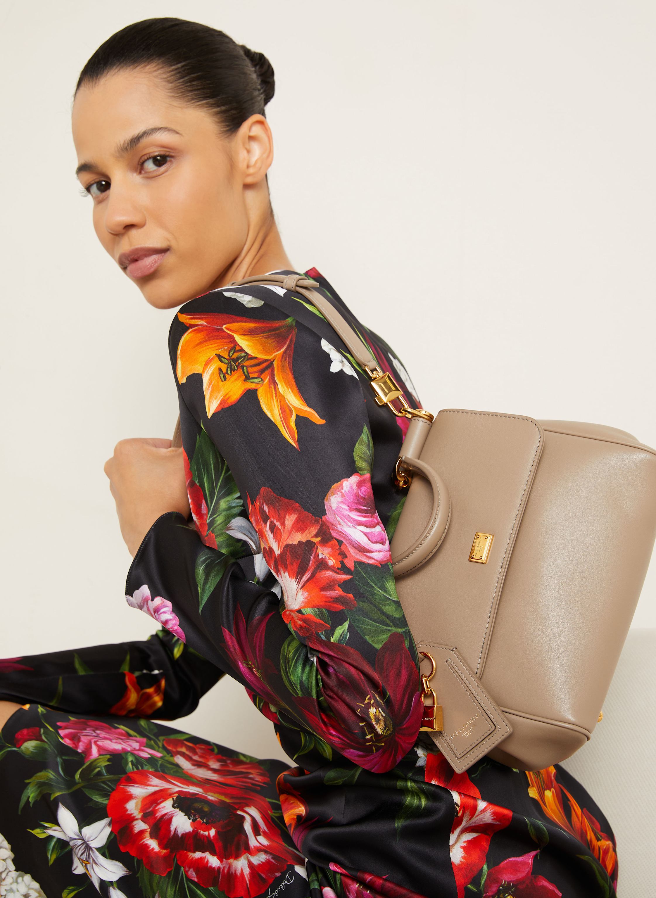 Thumbnail - Dolce & Gabbana Handtasche My Sicily Plongé beige