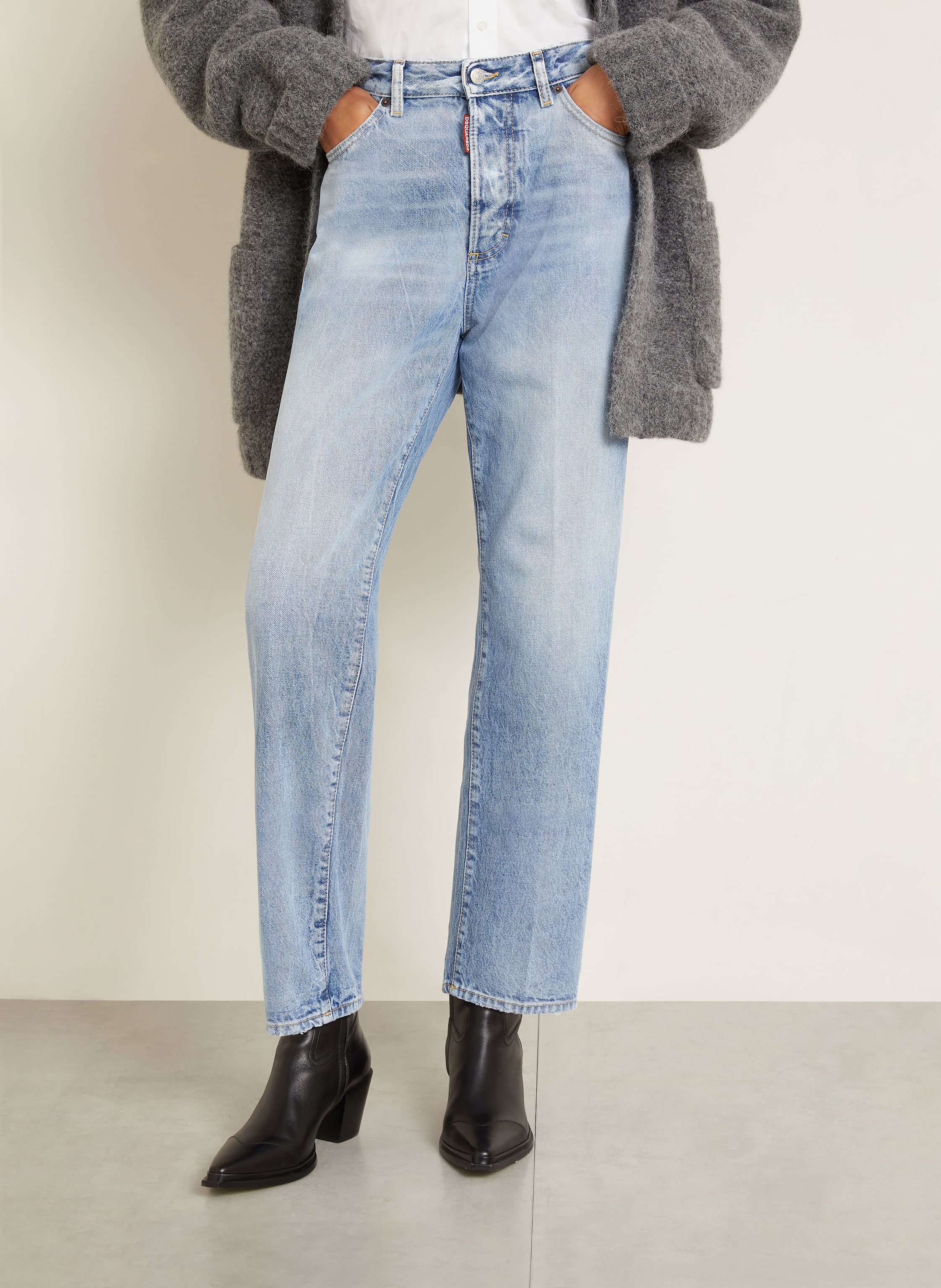 Thumbnail - dsquared2 Straight Jeans Boston blau