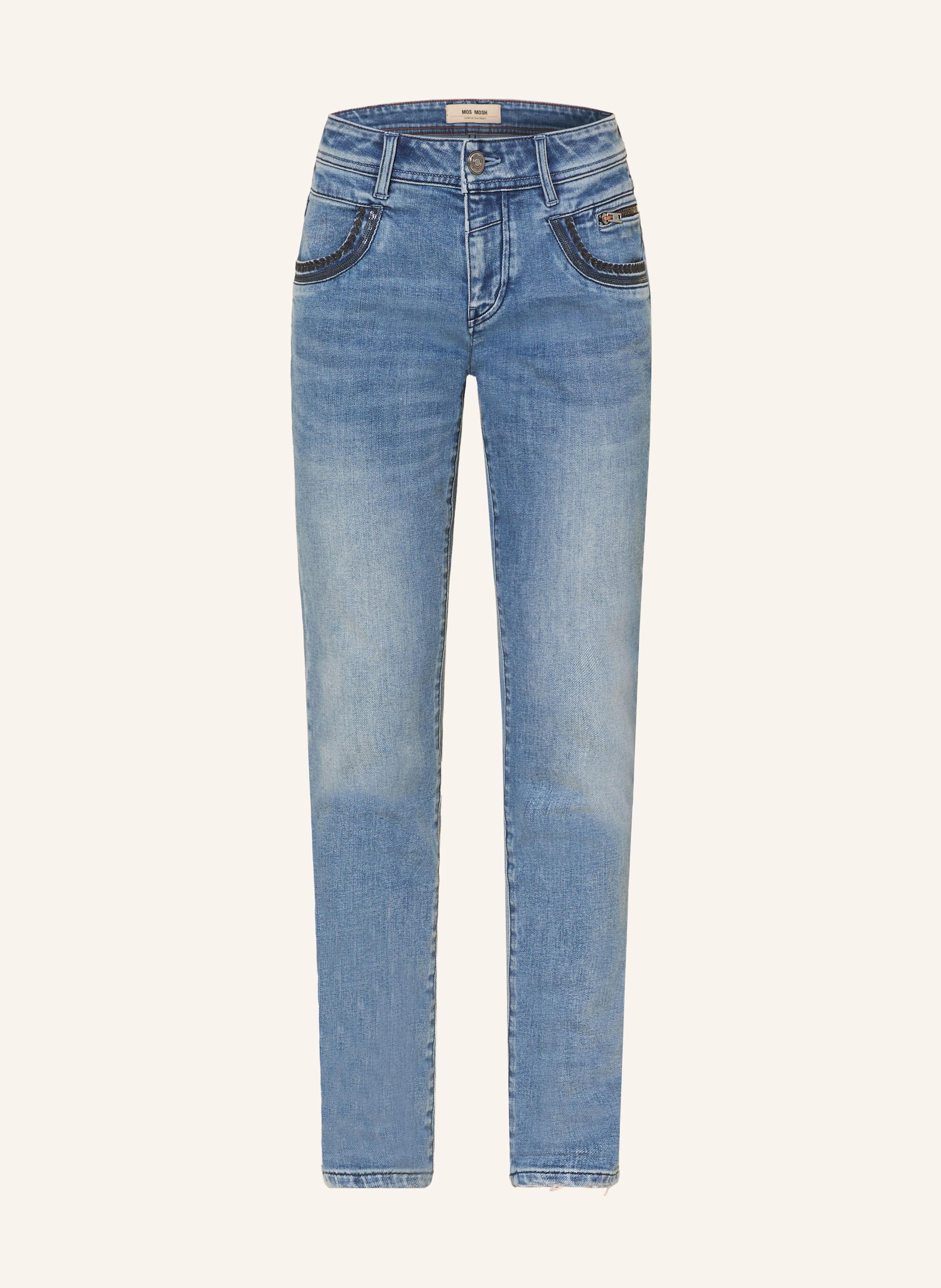 Mos Mosh Straight Leg Jeans Mmnaomi Nolla blau
