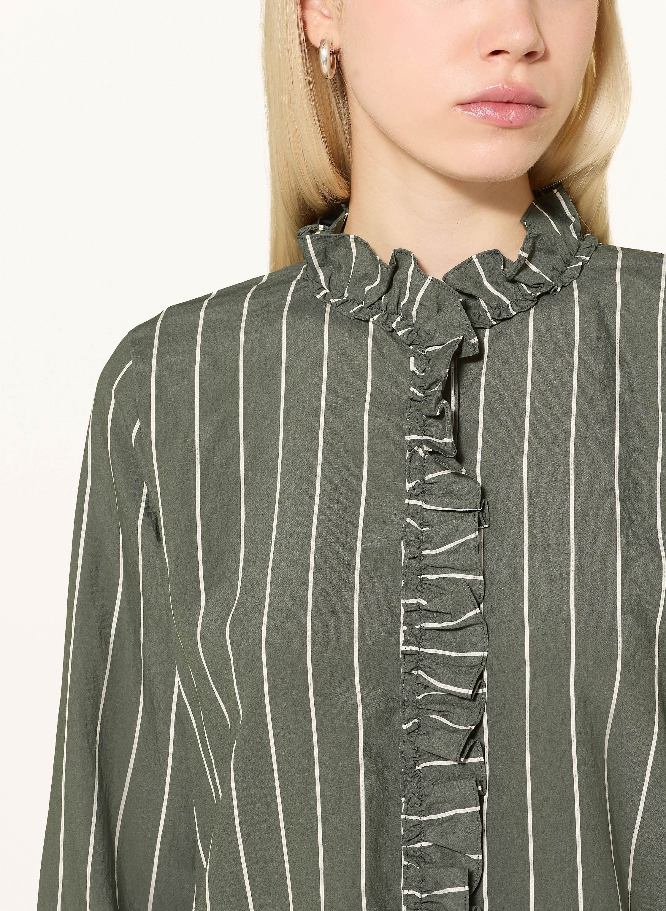 Thumbnail - Mos Mosh Hemdbluse Billy Mit Rüschen gruen