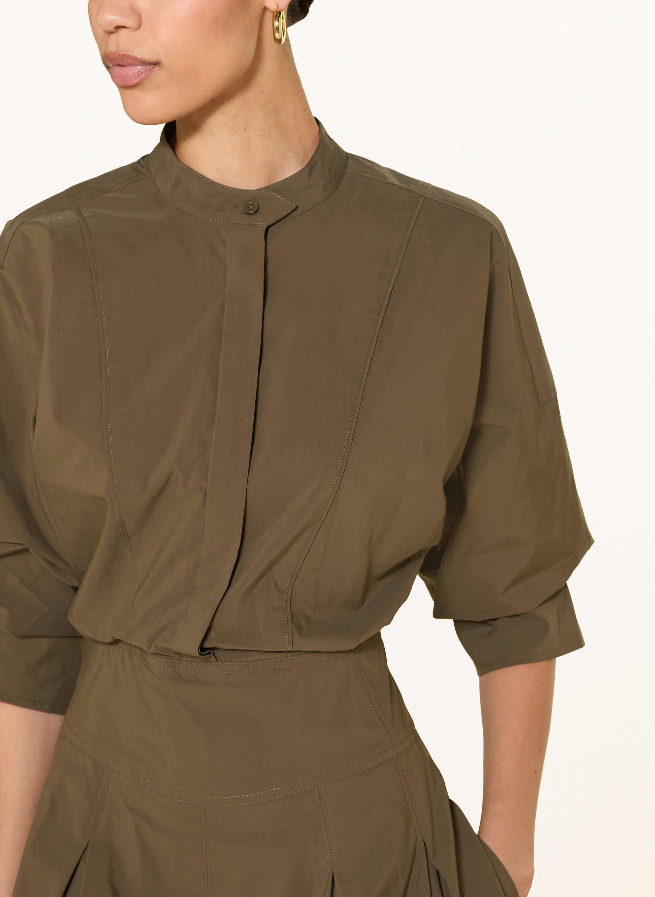 Thumbnail - Simkhai Kleid Effie Bubble Mit 3/4-Arm gruen