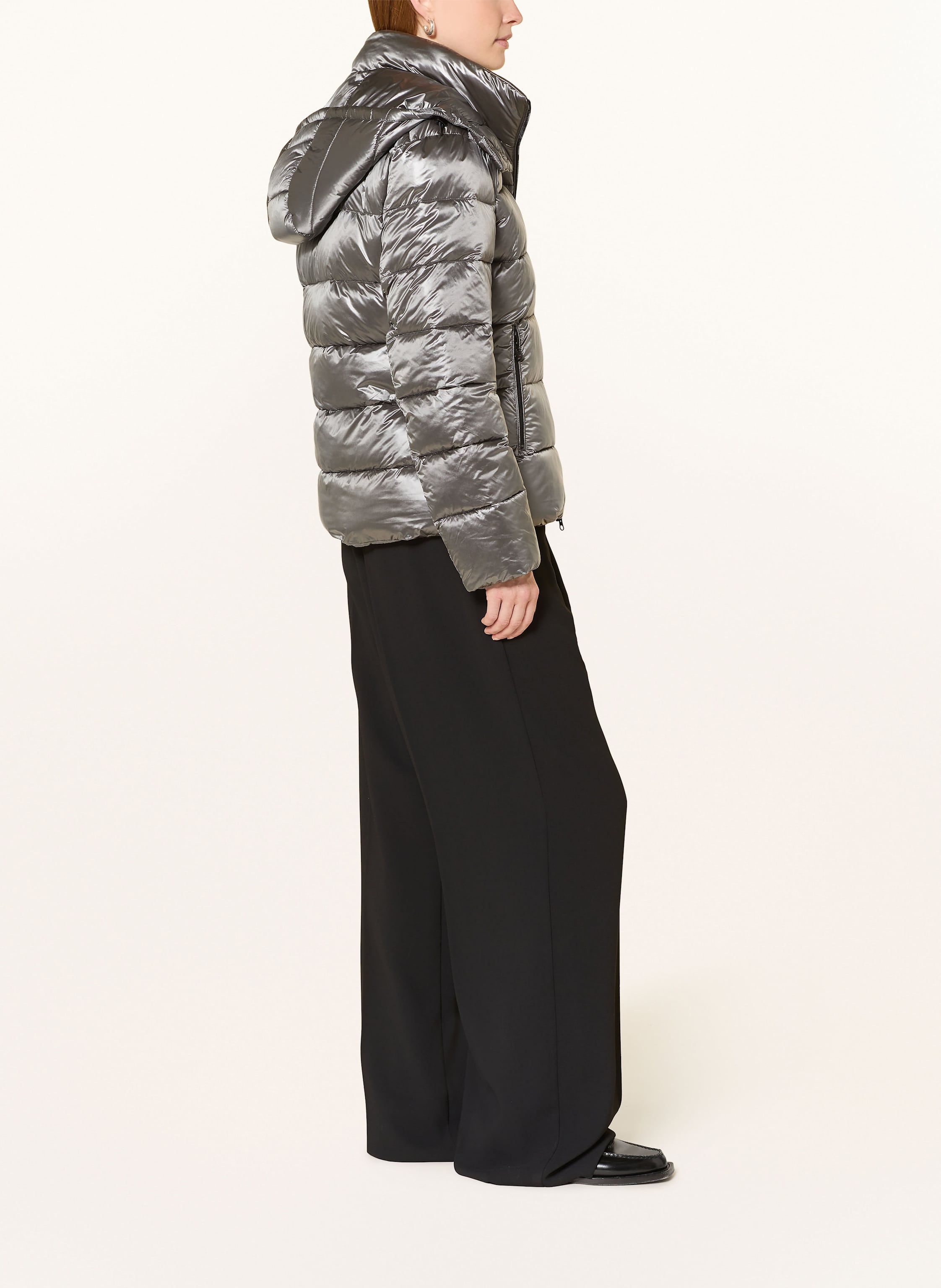 Thumbnail - Frieda & Freddies Steppjacke Anny Mit Abnehmbarer Kapuze grau