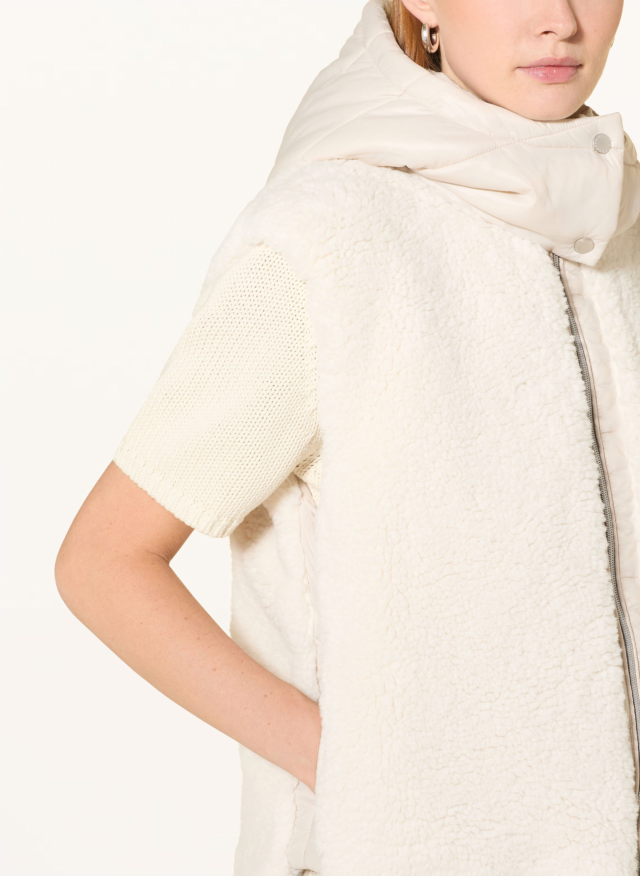 Thumbnail - Frieda & Freddies Weste Jeti Babe Im Materialmix weiss