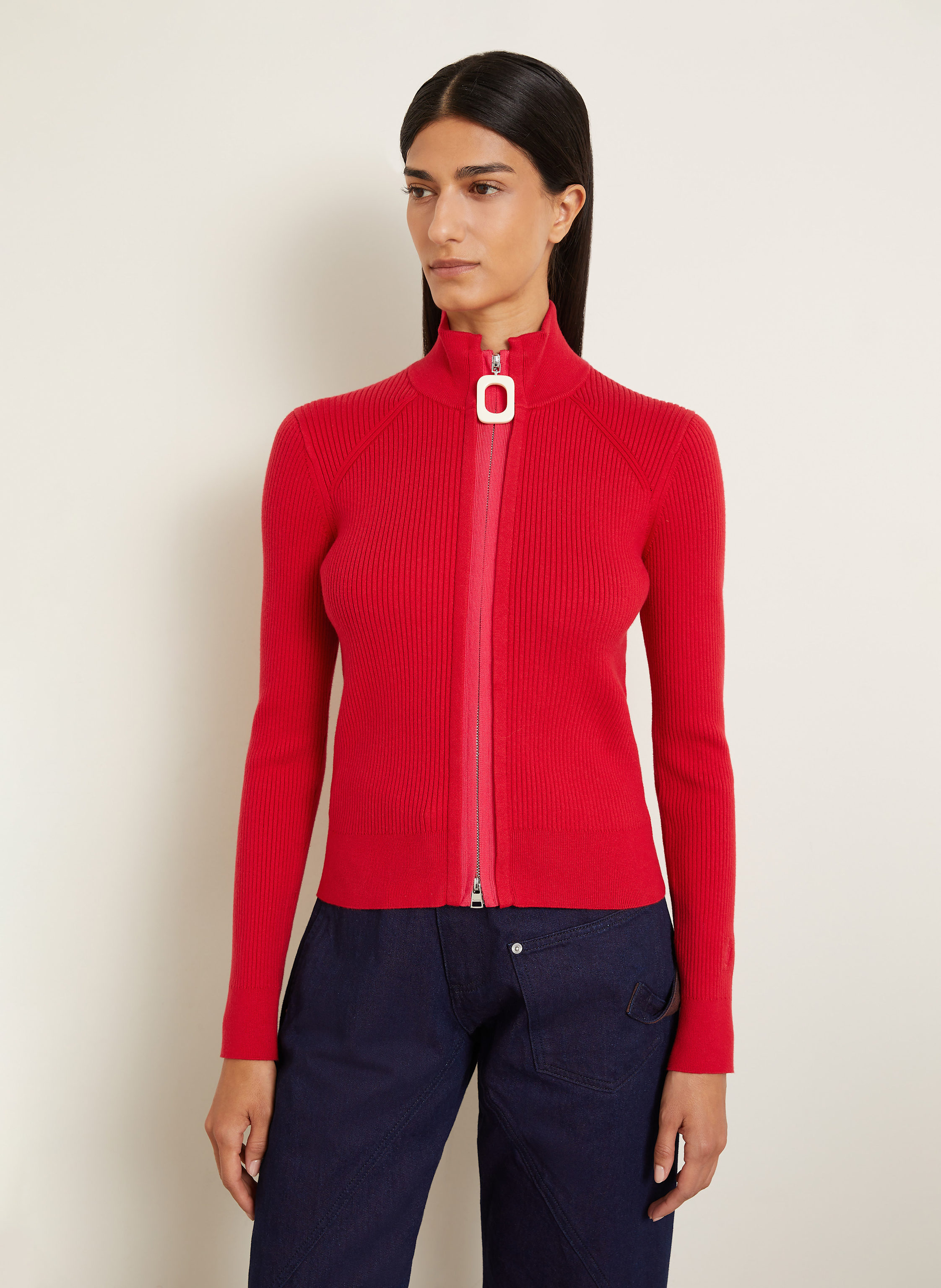 Thumbnail - Jw Anderson Strickjacke rot