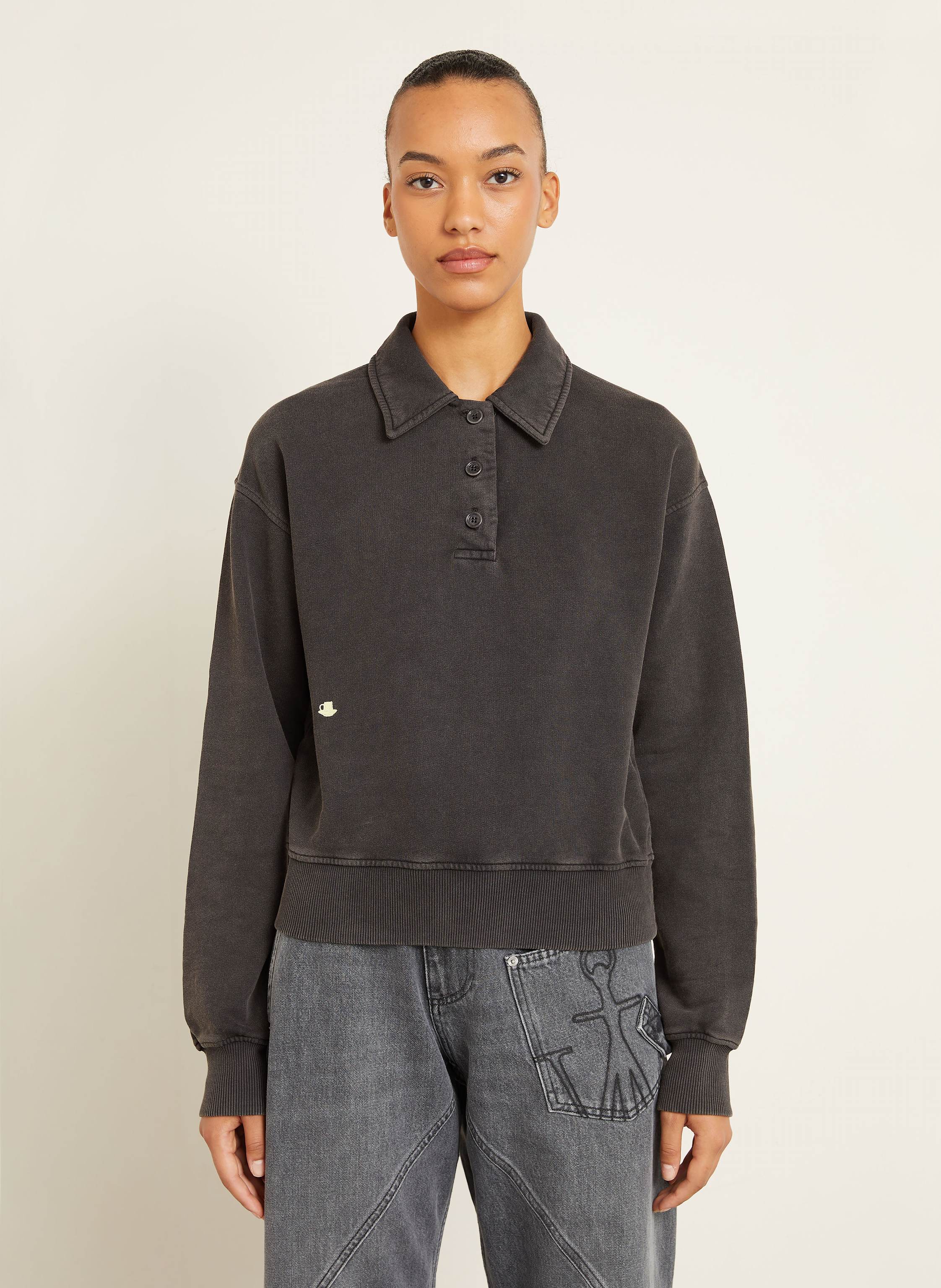 Thumbnail - Jw Anderson Sweat-Poloshirt schwarz