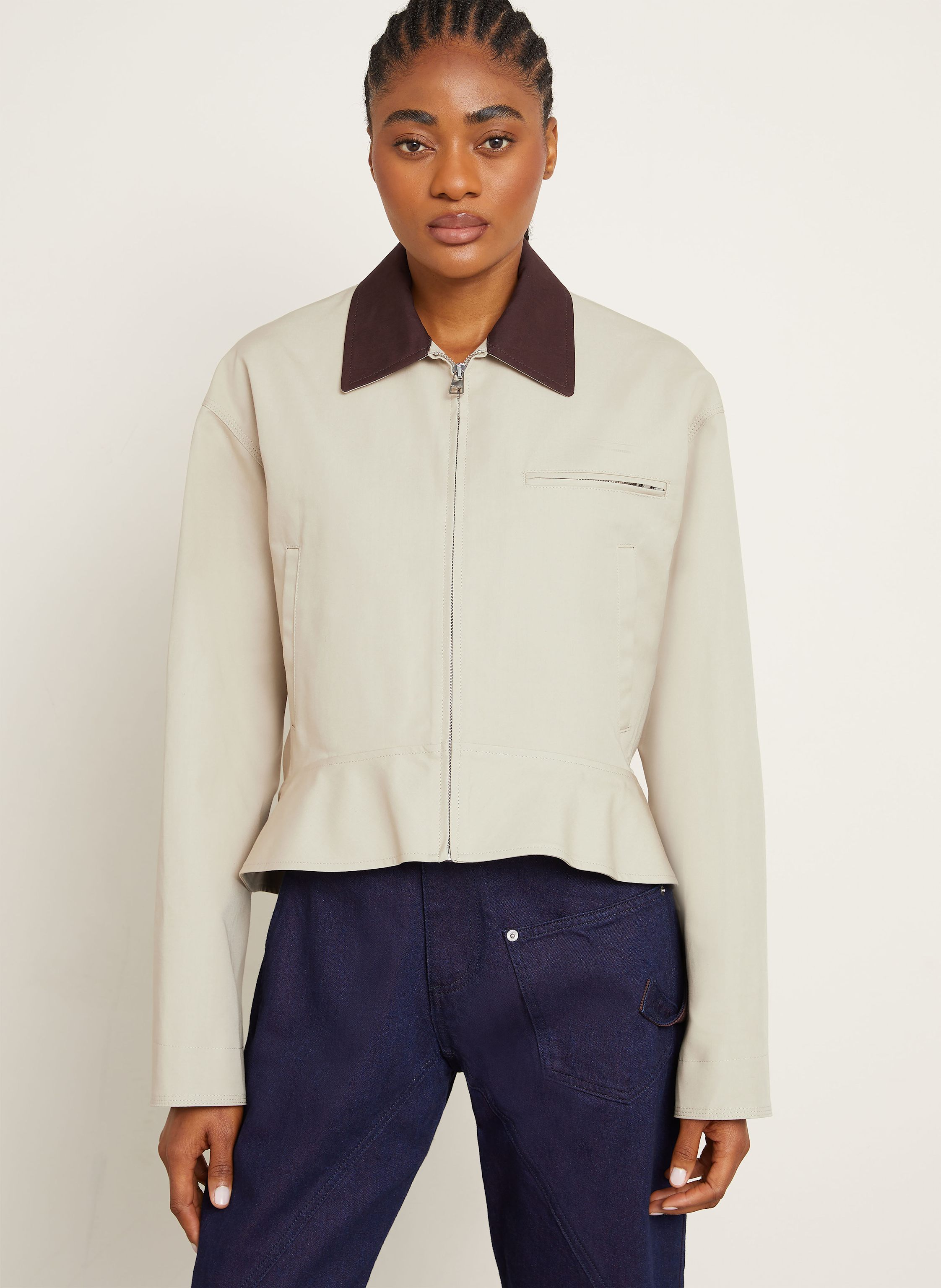 Thumbnail - Jw Anderson Kastenjacke braun