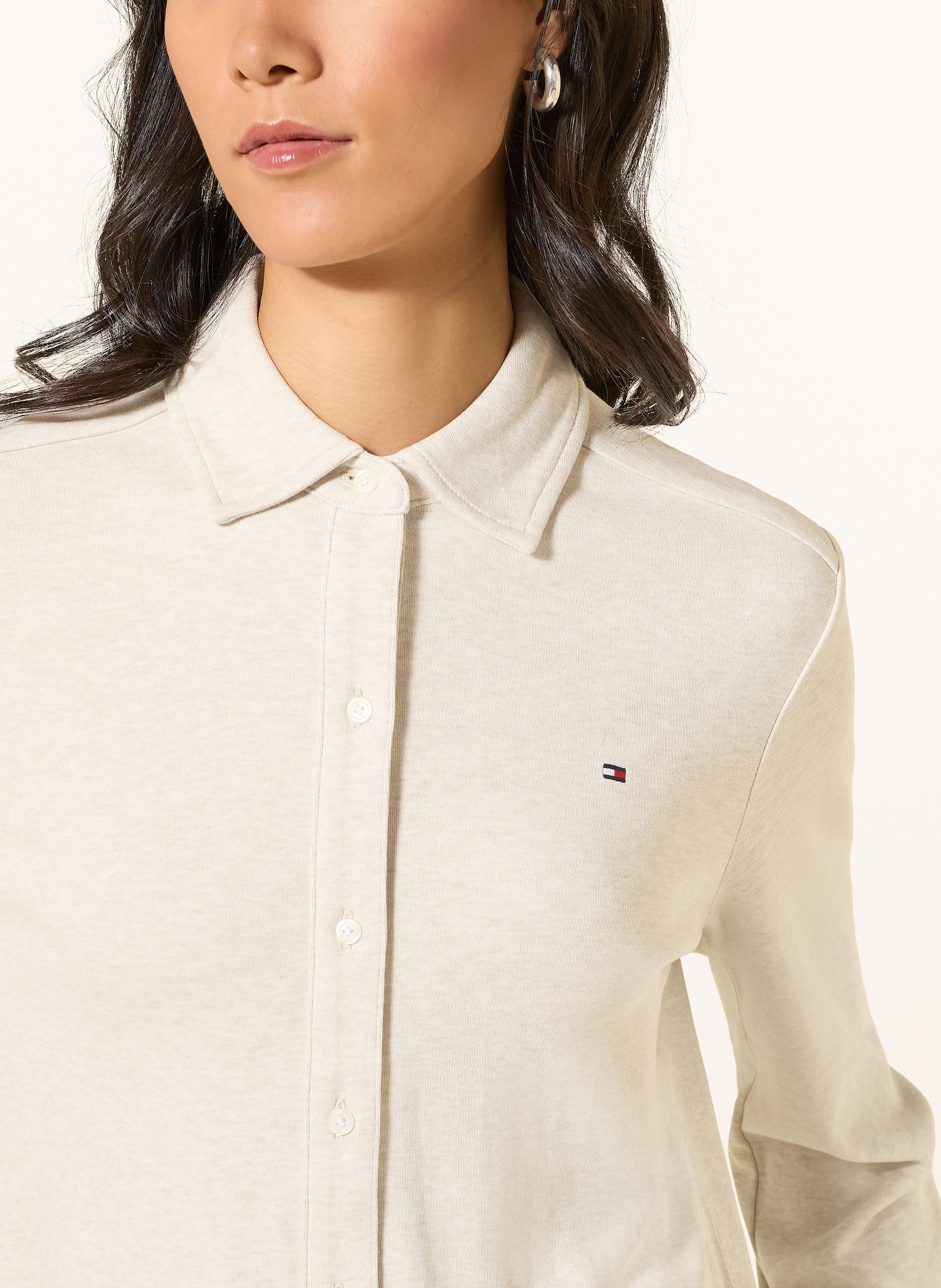 Thumbnail - Tommy Hilfiger Hemdbluse Aus Jersey weiss