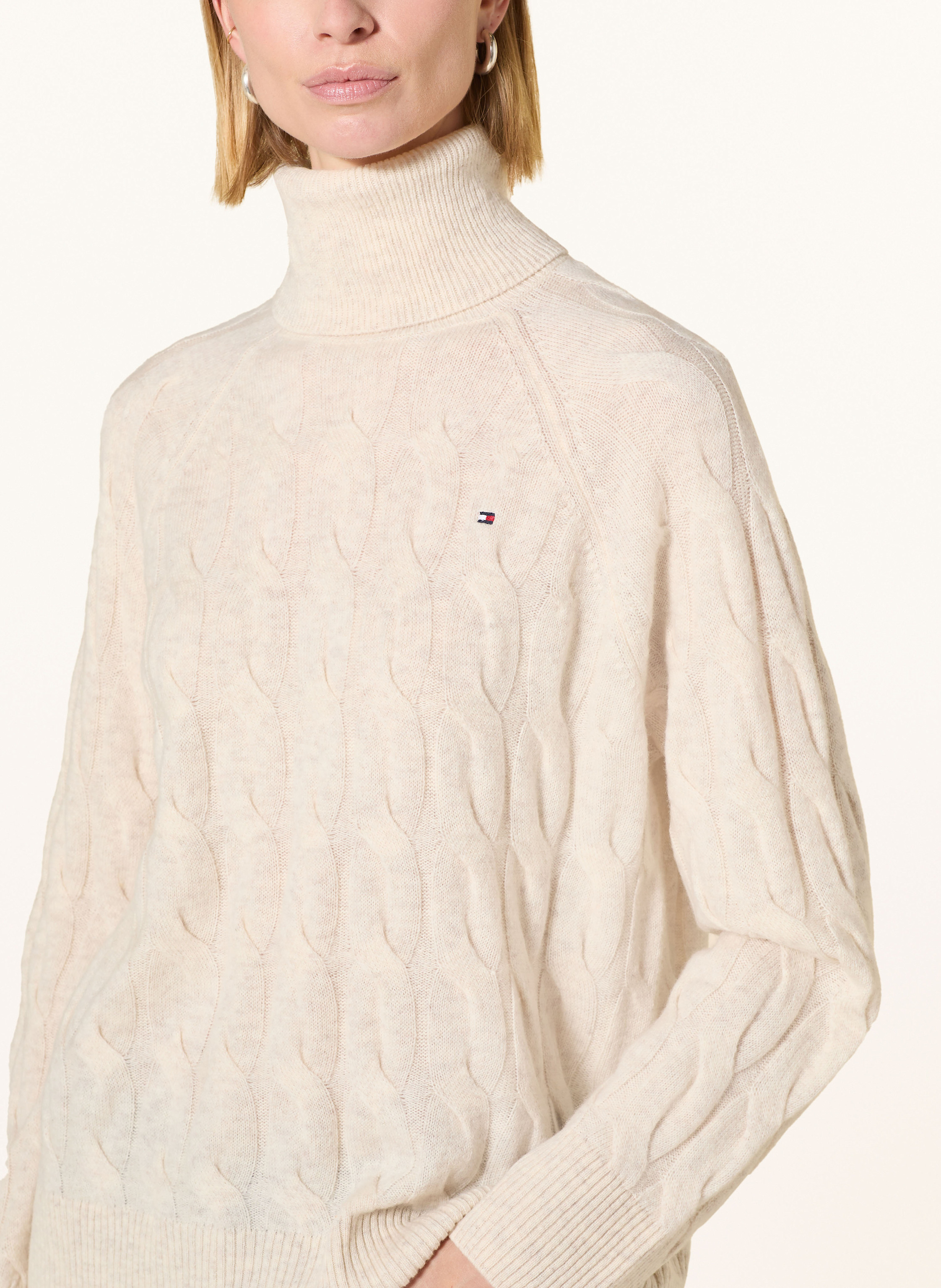 Thumbnail - Tommy Hilfiger Rollkragenpullover beige
