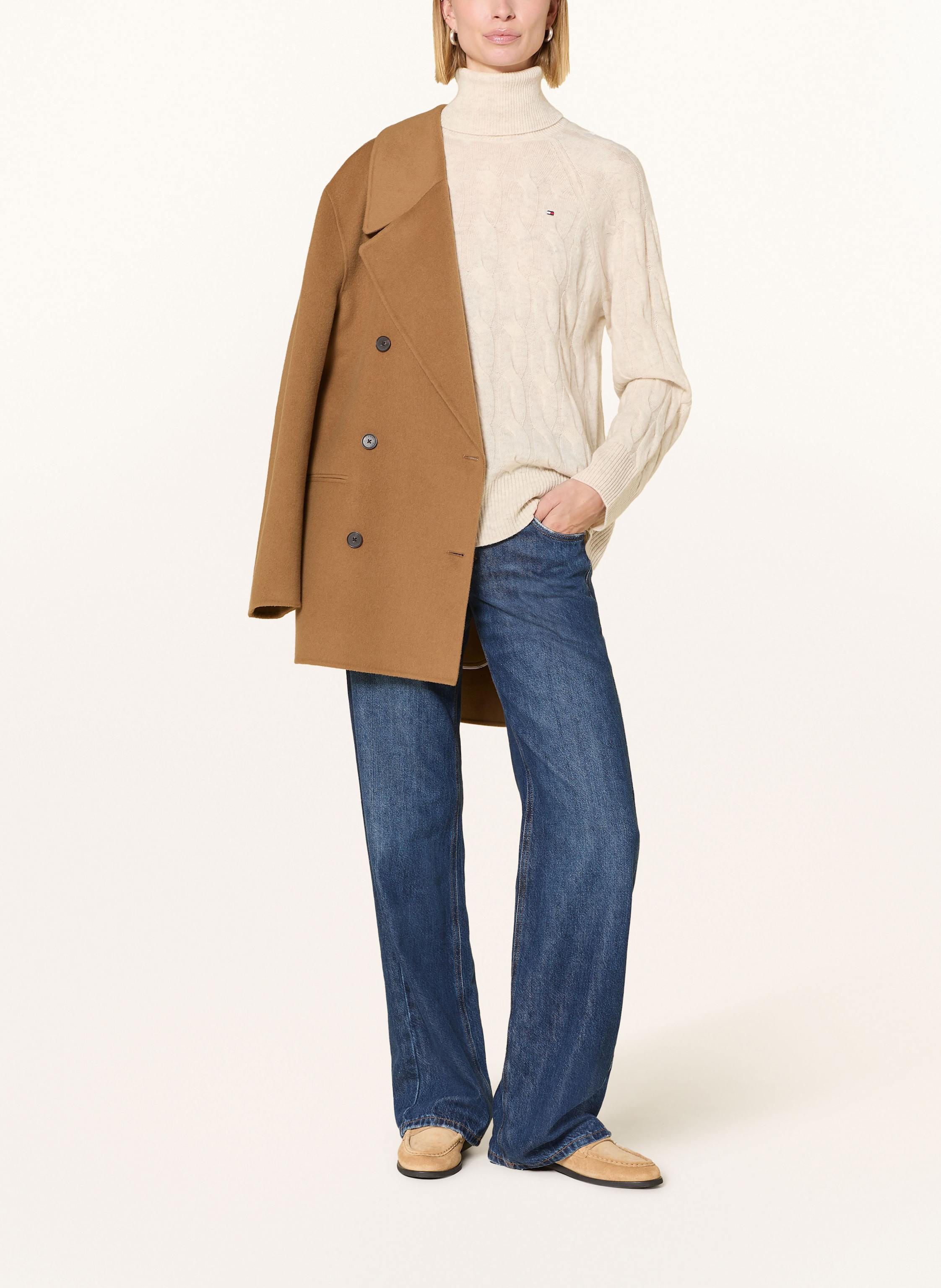 Thumbnail - Tommy Hilfiger Rollkragenpullover beige