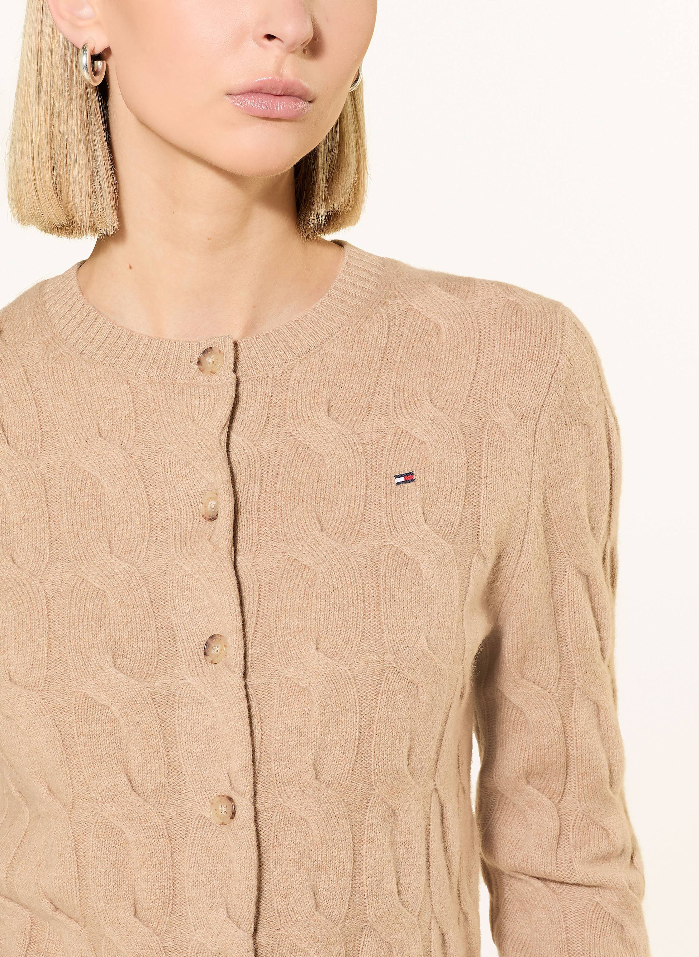 Thumbnail - Tommy Hilfiger Strickjacke beige