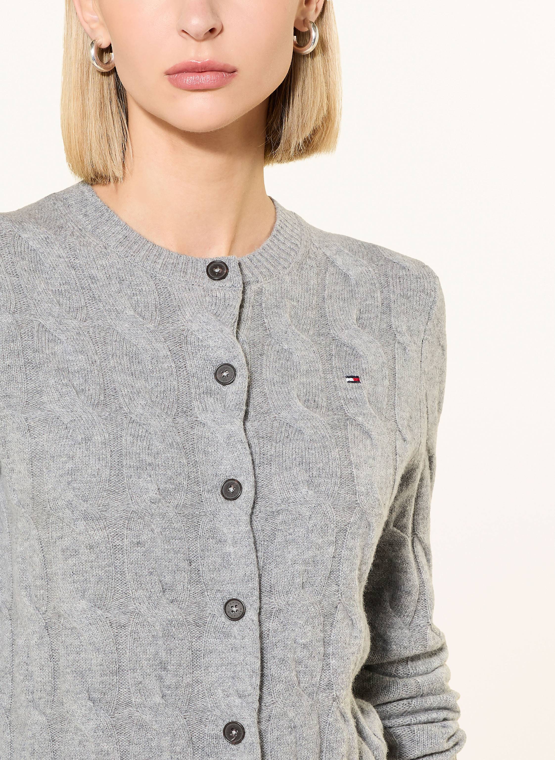 Thumbnail - Tommy Hilfiger Strickjacke grau