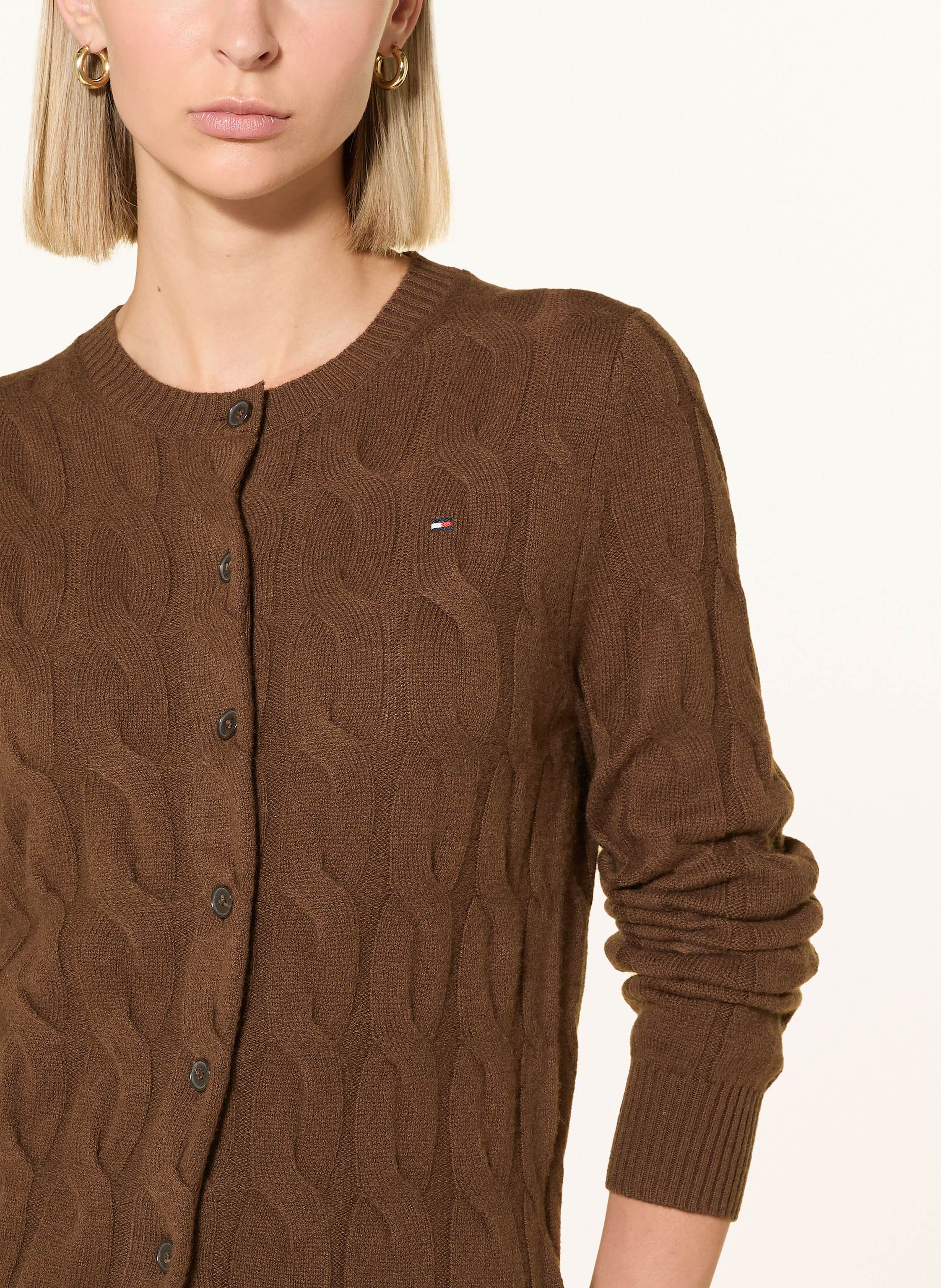 Thumbnail - Tommy Hilfiger Strickjacke braun