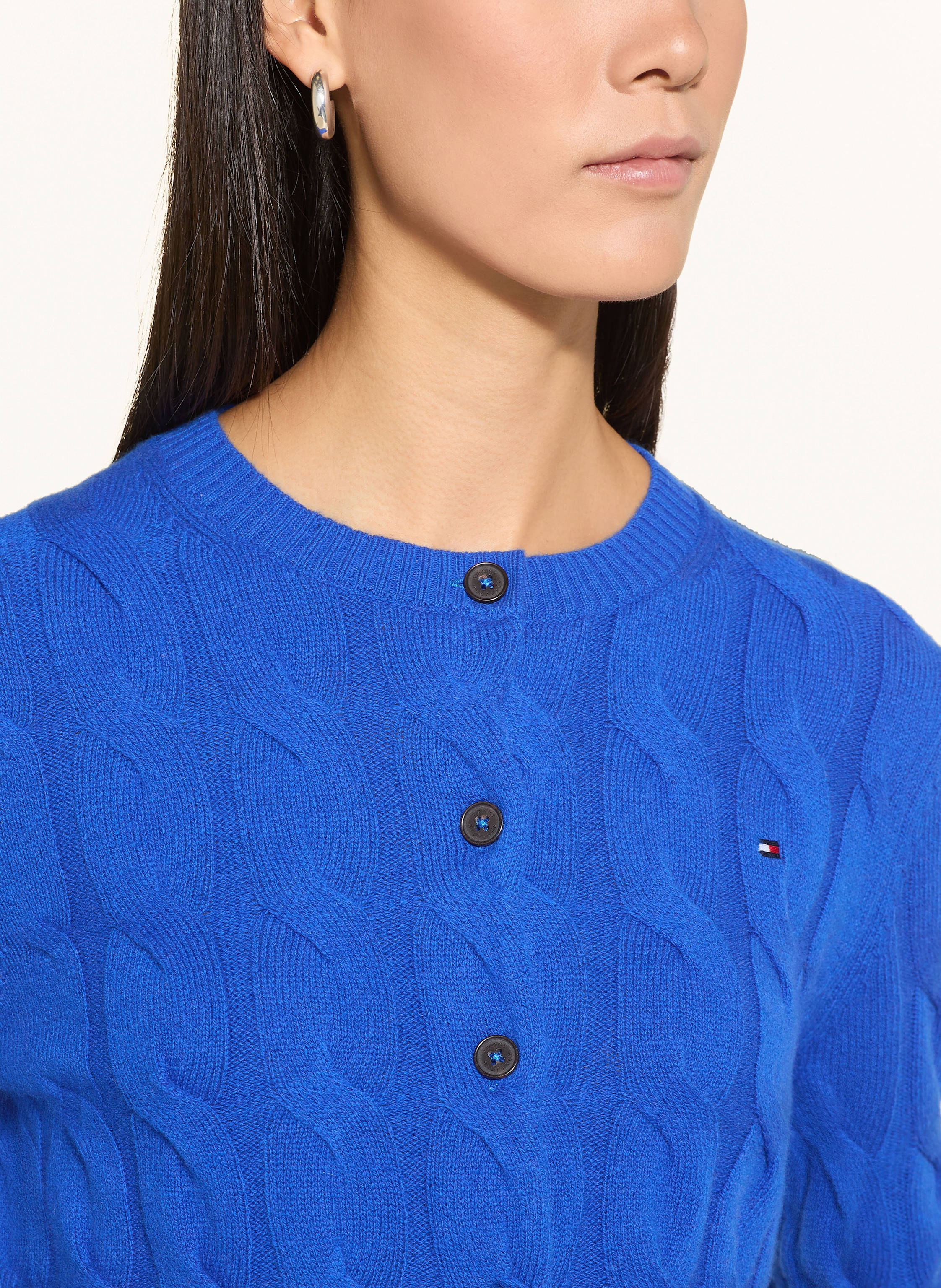 Thumbnail - Tommy Hilfiger Strickjacke blau