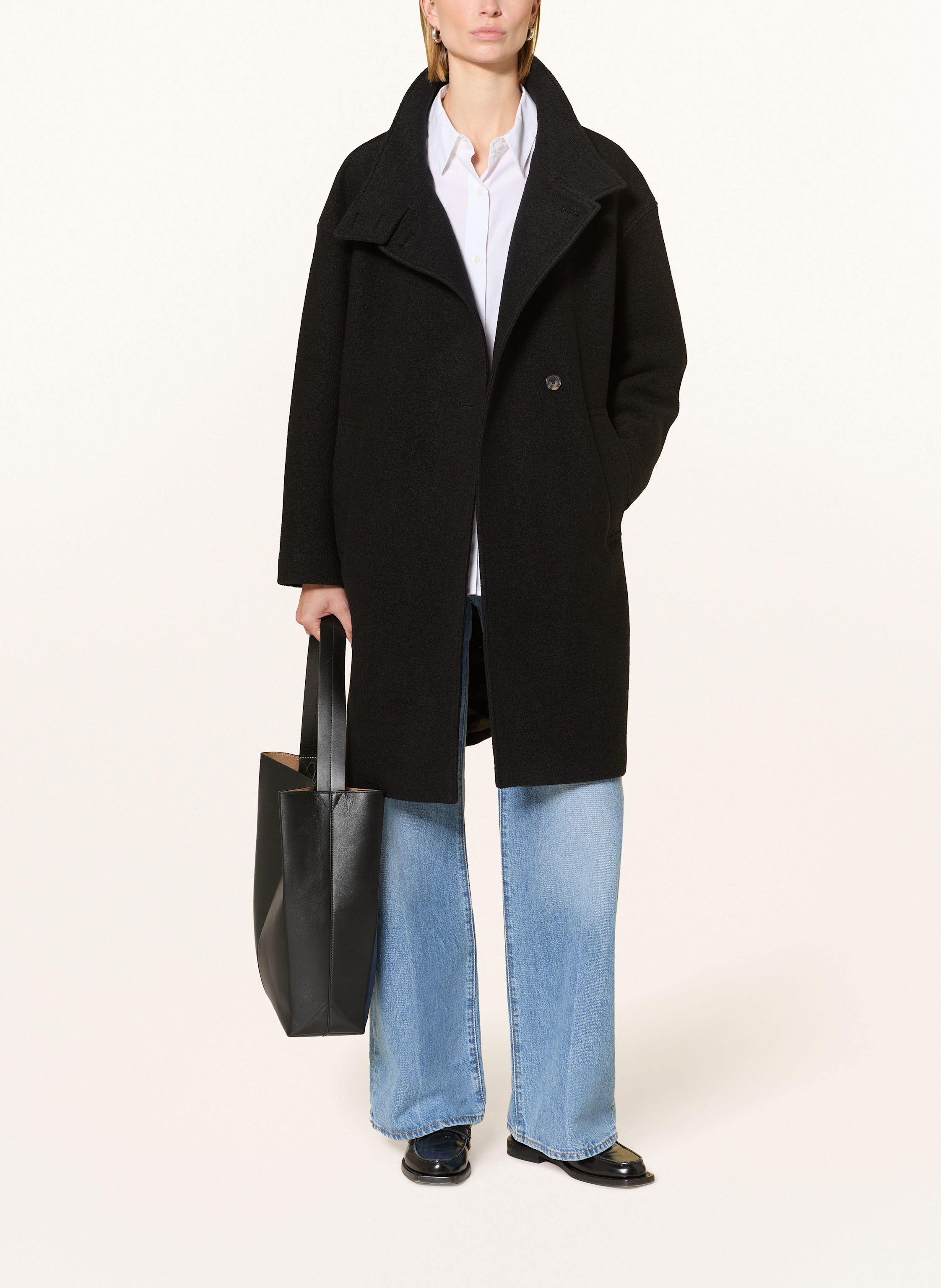 Thumbnail - Tommy Hilfiger Wollmantel schwarz