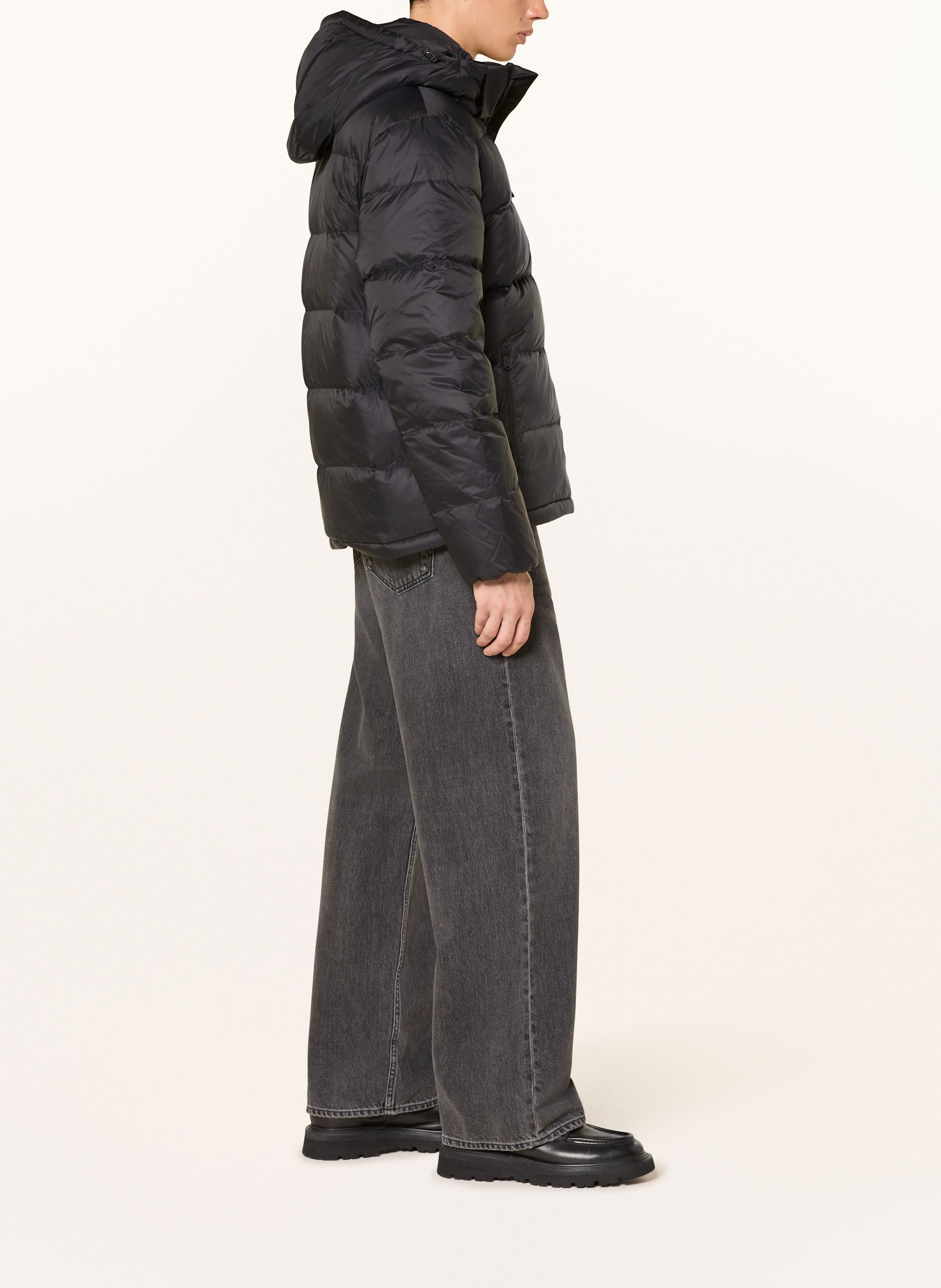 Thumbnail - Calvin Klein Jeans Daunenjacke Mit Abnehmbarer Kapuze schwarz