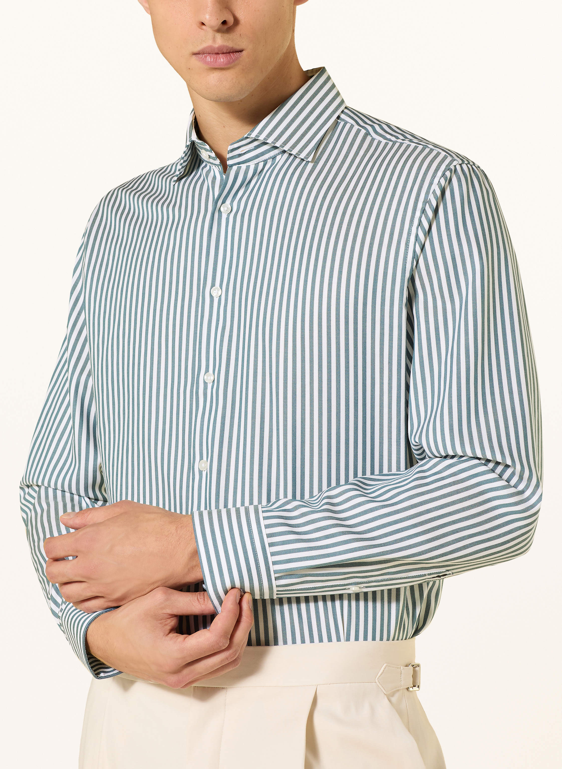 Thumbnail - Seidensticker Hemd Shaped Fit gruen