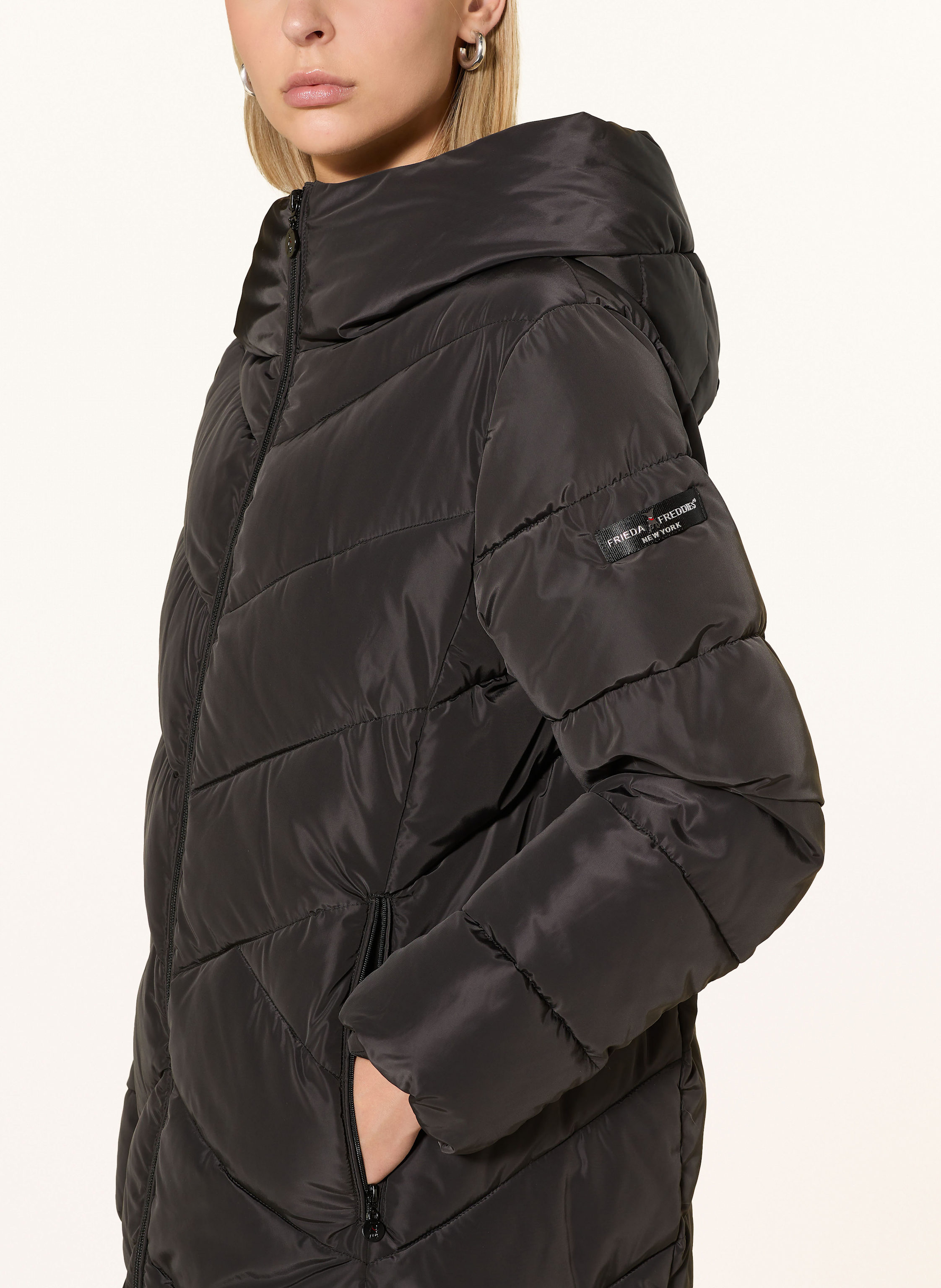 Thumbnail - Frieda & Freddies Steppmantel Constance schwarz