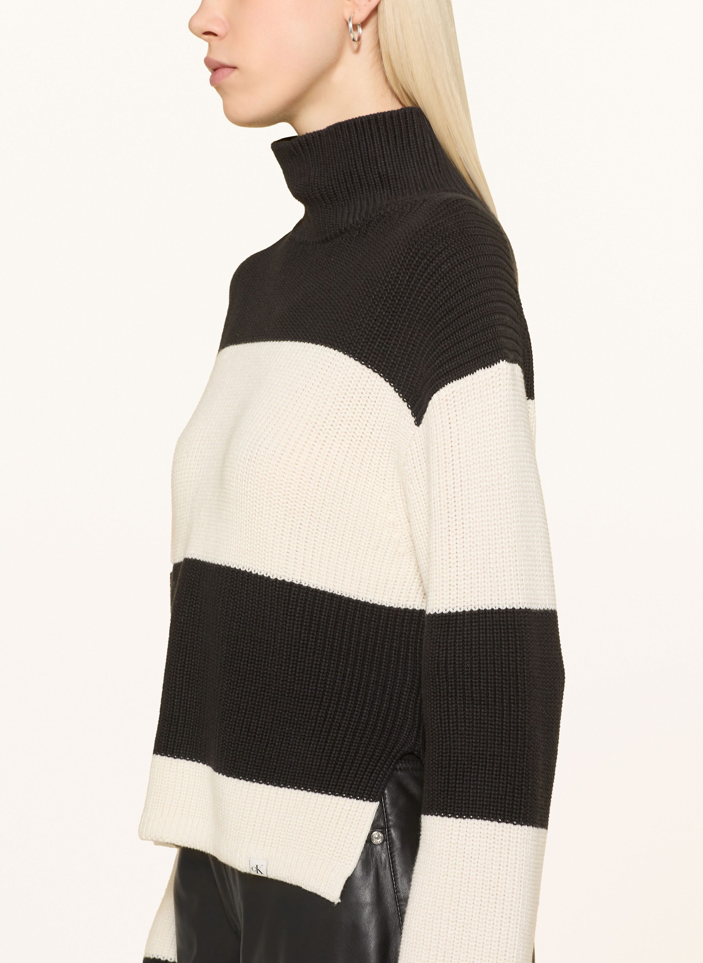 Thumbnail - Calvin Klein Jeans Rollkragenpullover schwarz