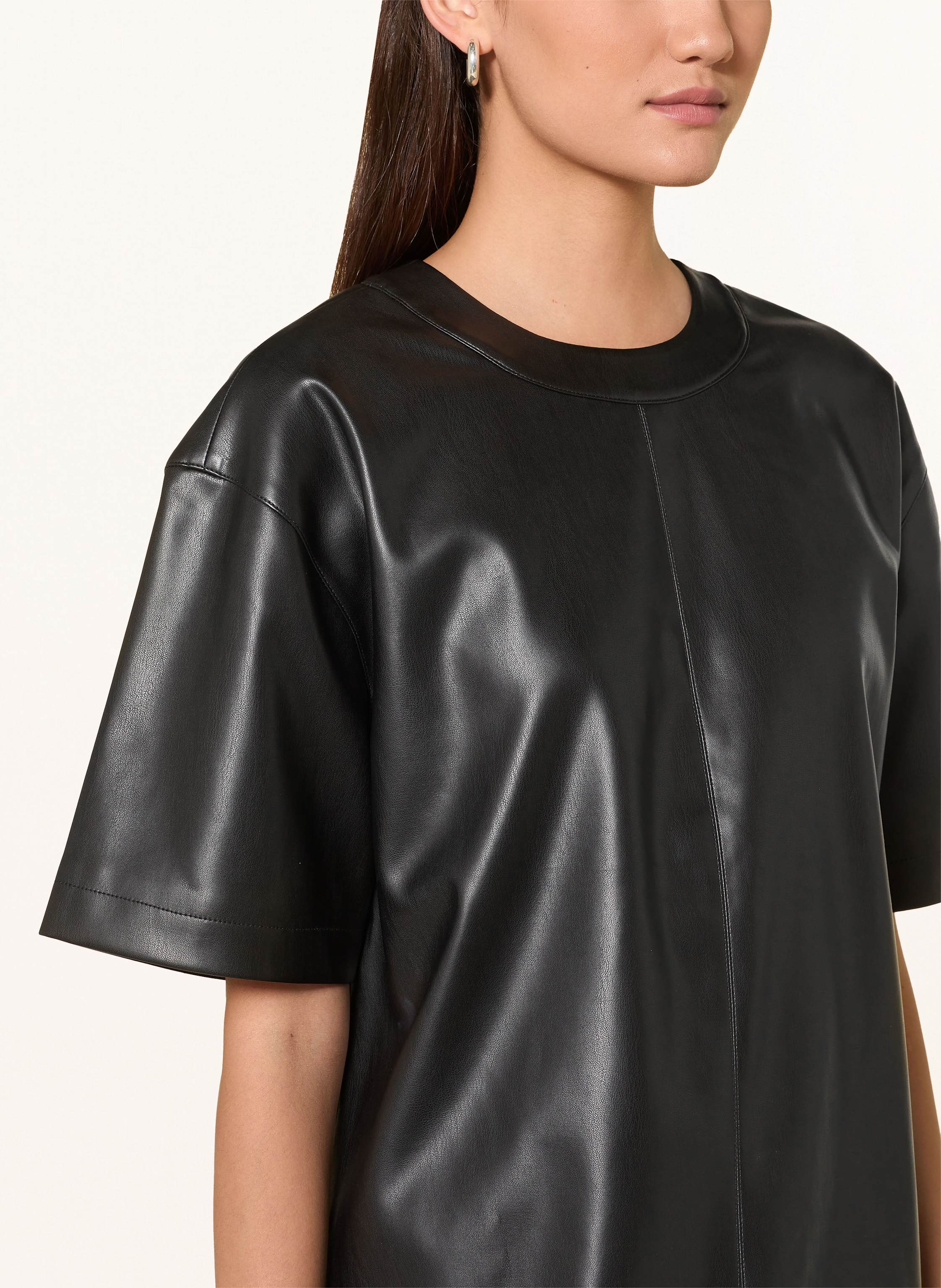 Thumbnail - Calvin Klein Jeans Kleid In Lederoptik schwarz