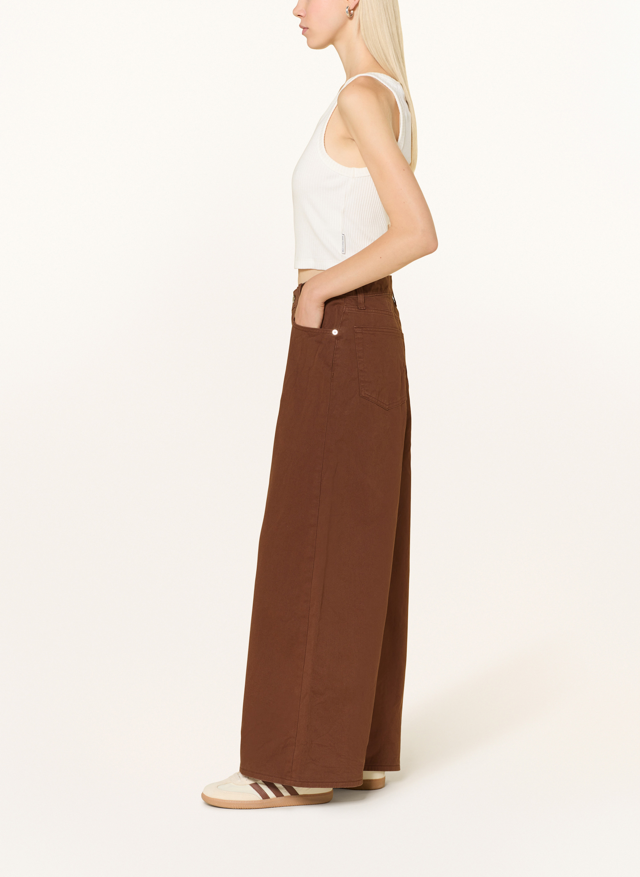 Thumbnail - Calvin Klein Jeans Wide Leg Jeans braun