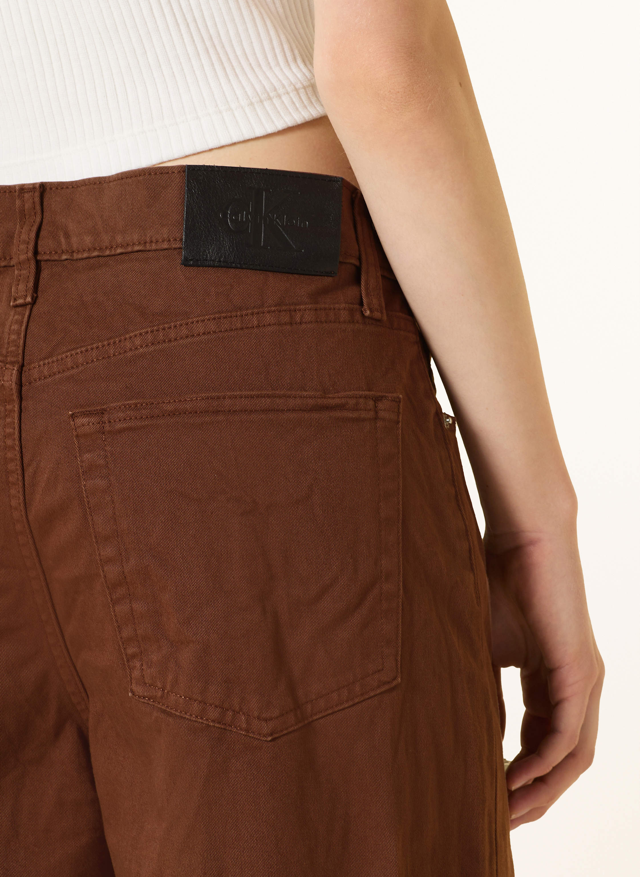 Thumbnail - Calvin Klein Jeans Wide Leg Jeans braun