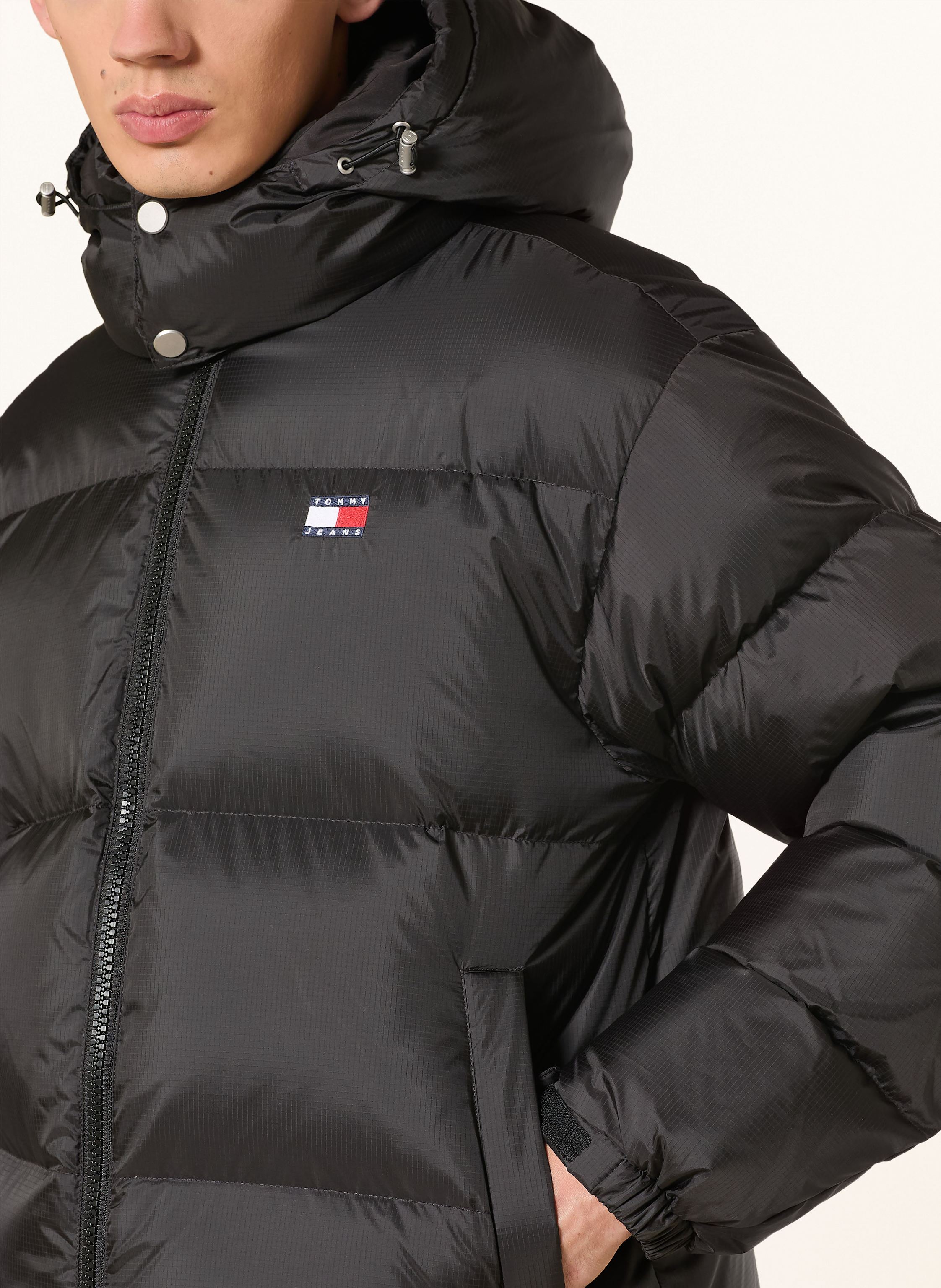 Thumbnail - Tommy Jeans Daunenjacke Alaska Mit Abnehmbarer Kapuze schwarz