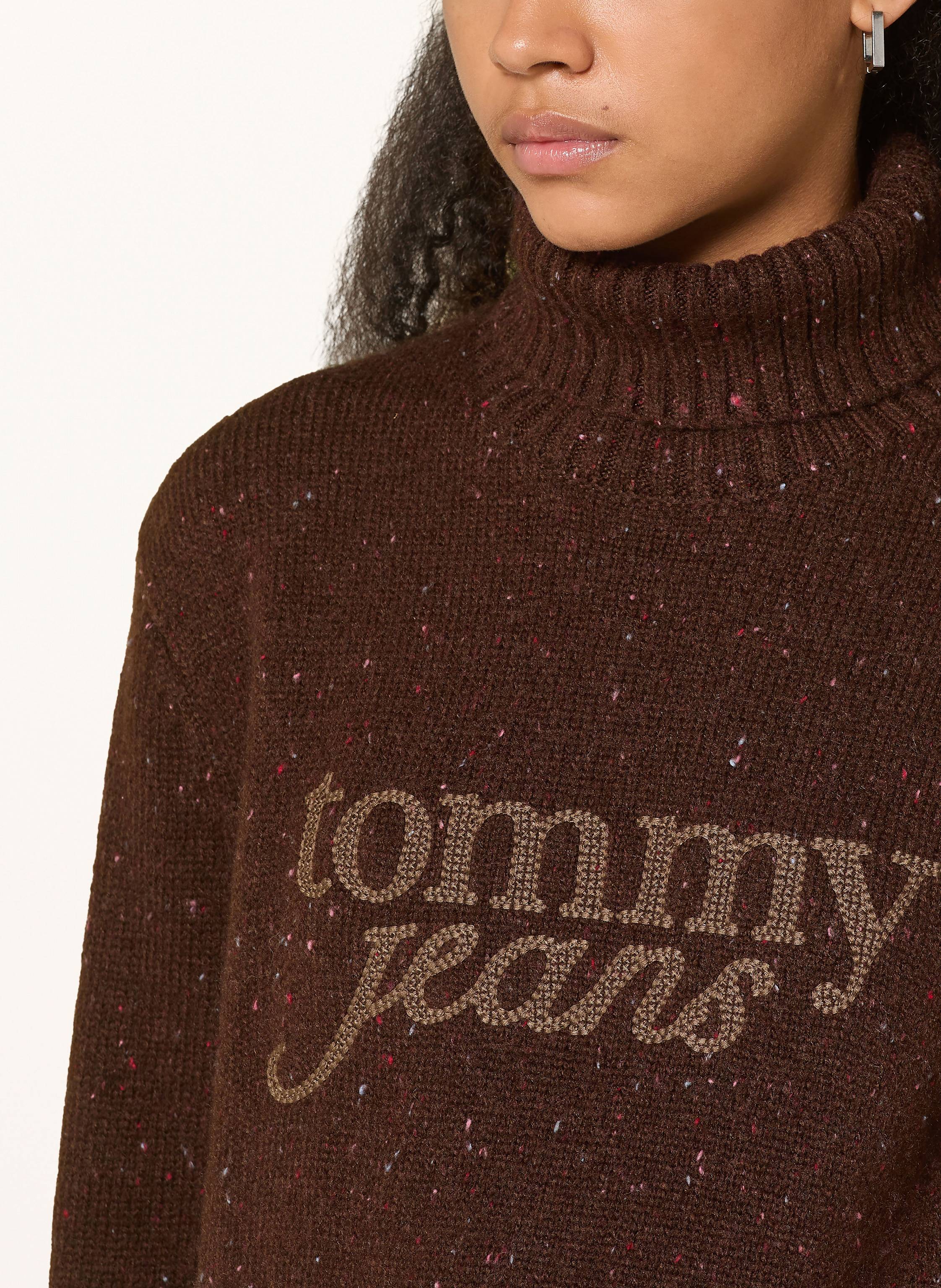 Thumbnail - Tommy Jeans Rollkragenpullover braun