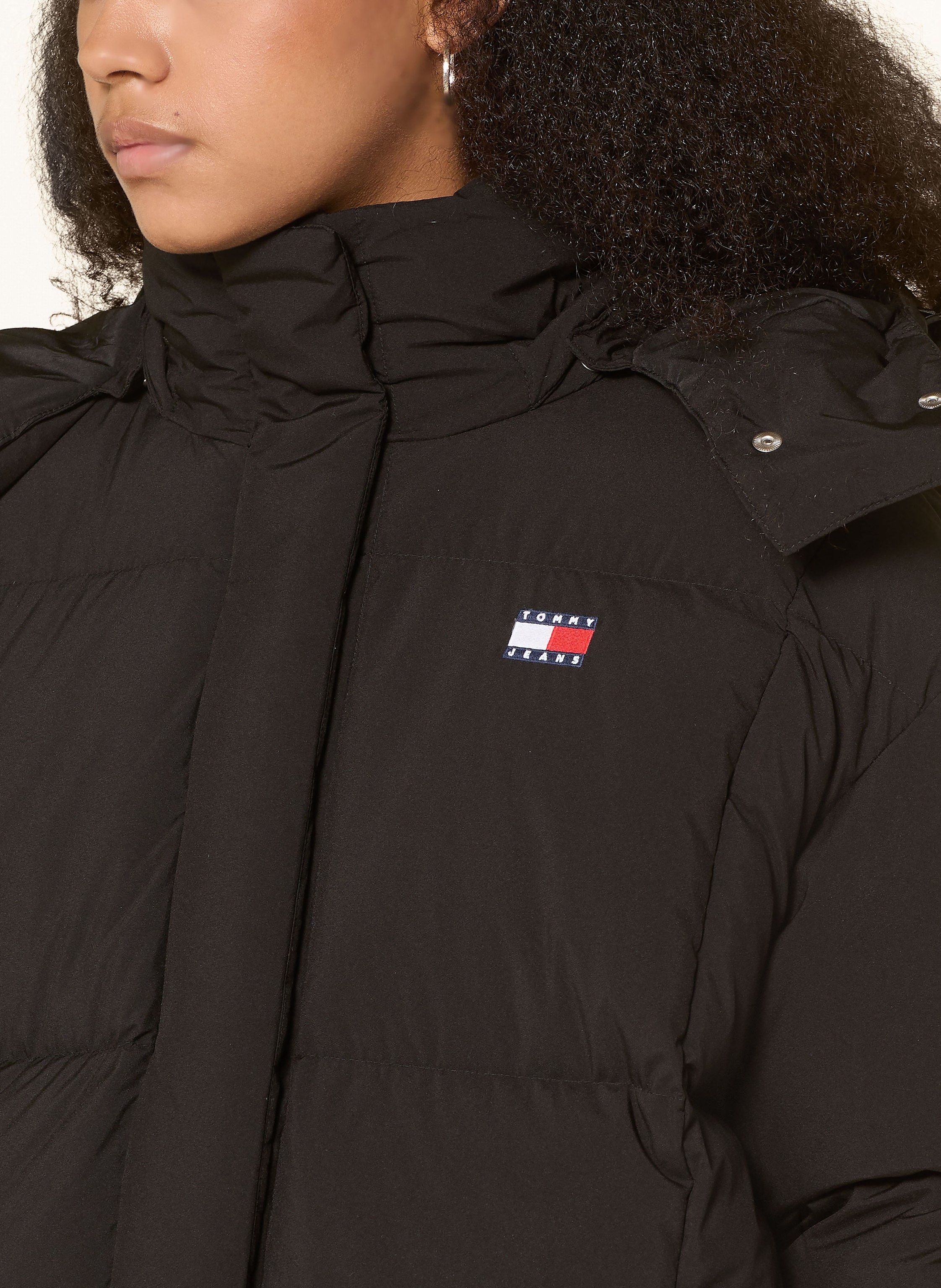 Thumbnail - Tommy Jeans Daunenmantel Alaska Grid schwarz