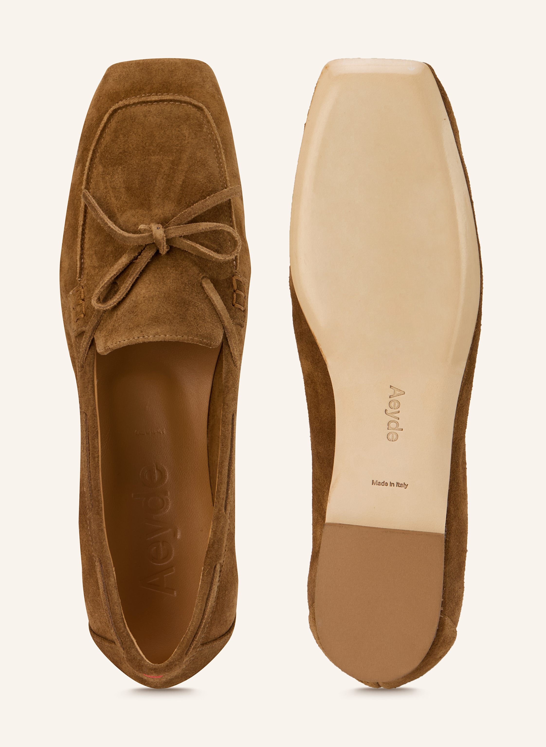 Thumbnail - Aeyde Slipper Jasper braun