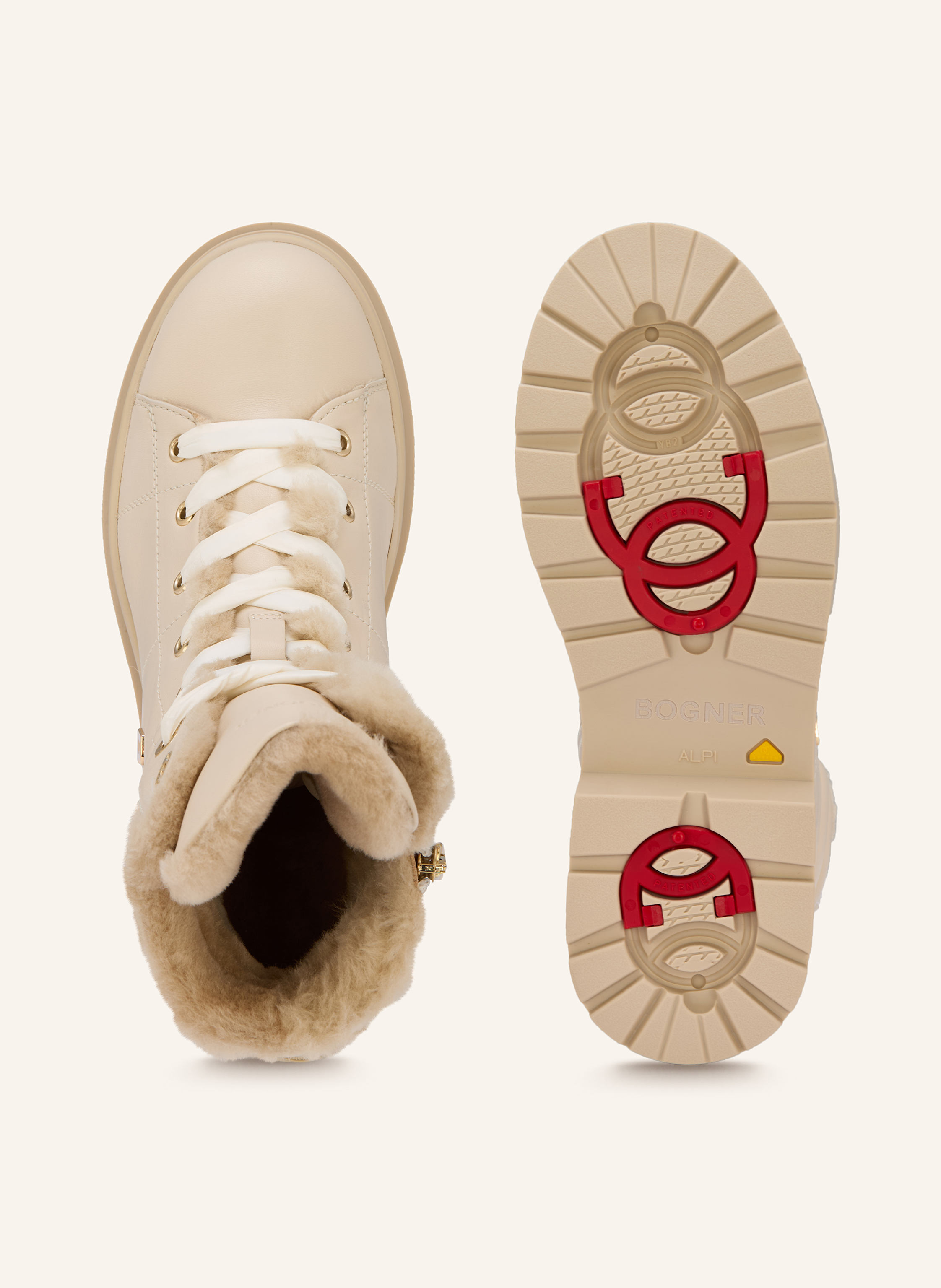 Thumbnail - Bogner Schnürboots beige