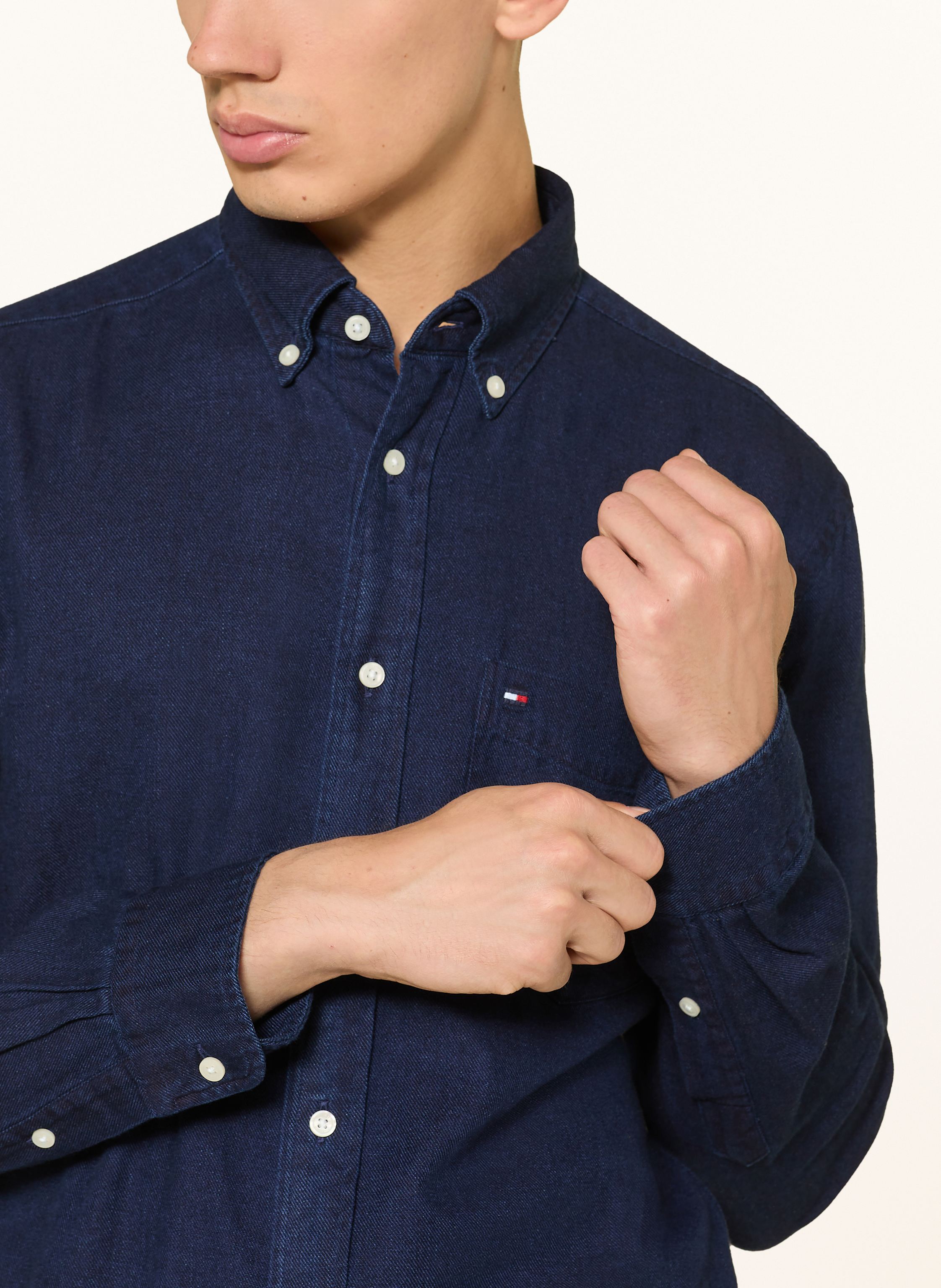 Thumbnail - Tommy Hilfiger Flanellhemd Regular Fit blau