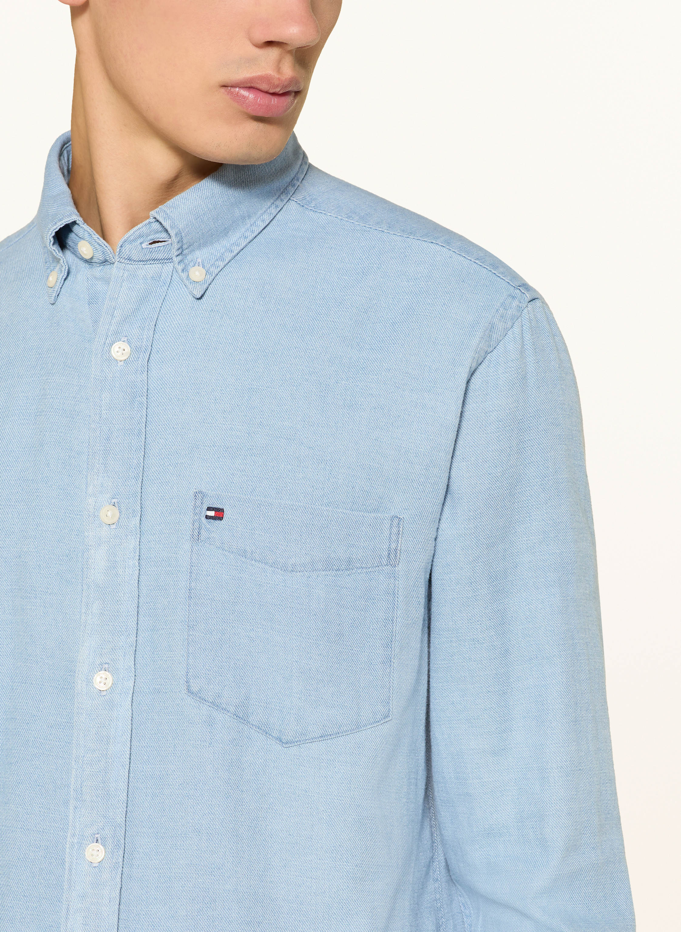 Thumbnail - Tommy Hilfiger Flanellhemd Regular Fit blau