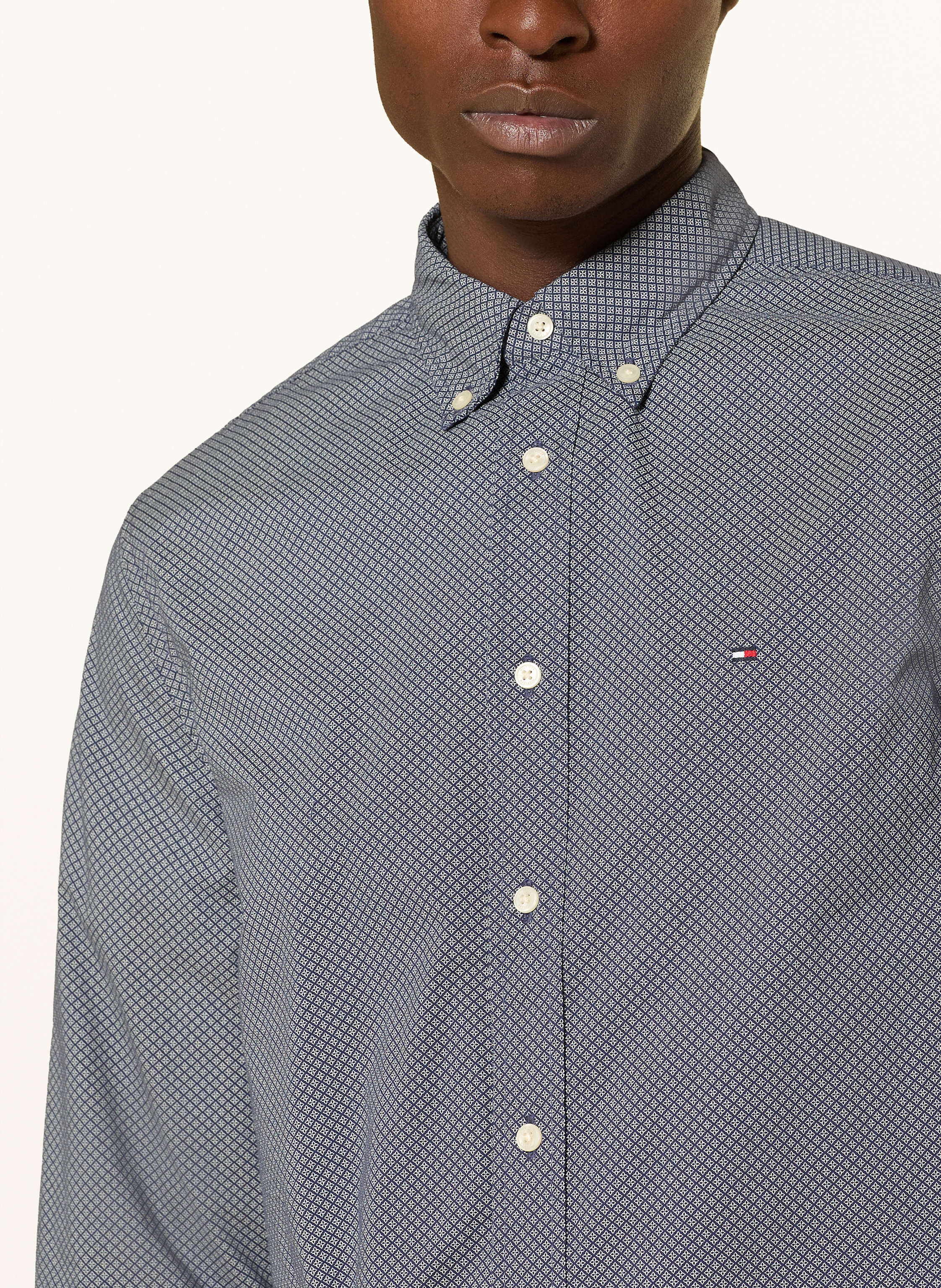 Thumbnail - Tommy Hilfiger Hemd Regular Fit grau